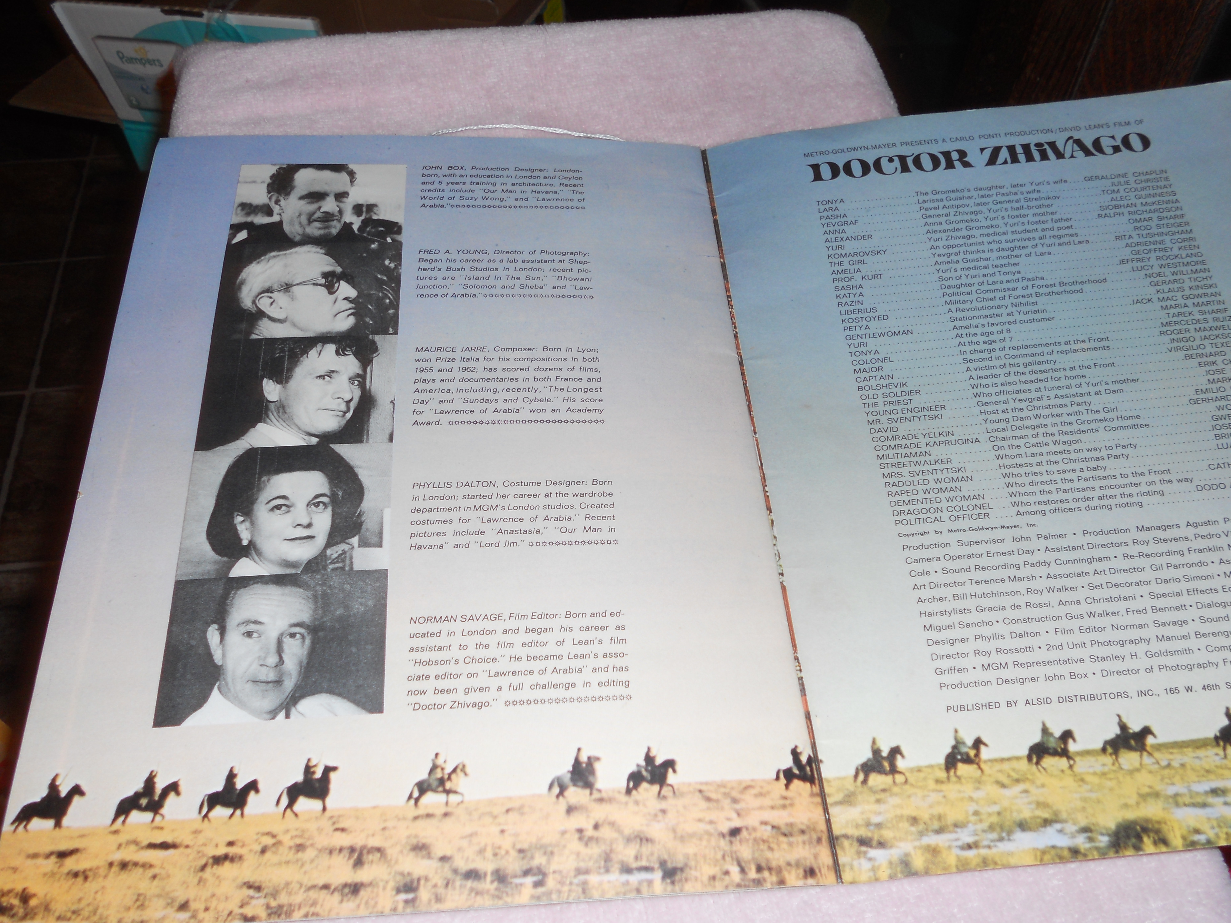 David Leans film of Doctor Zhivago Booklet