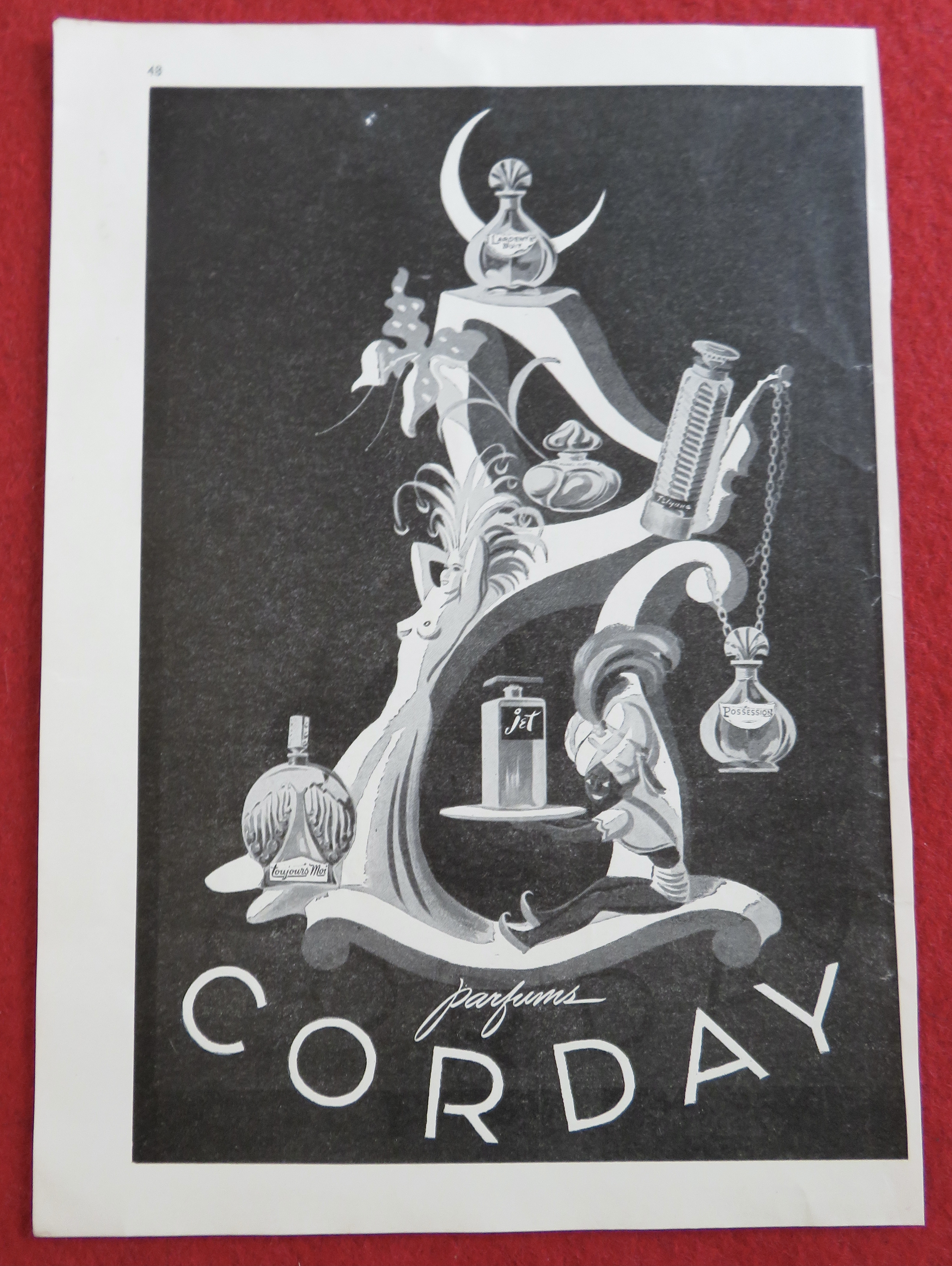 1944 Corday Perfume with Variety Of Perfumes
