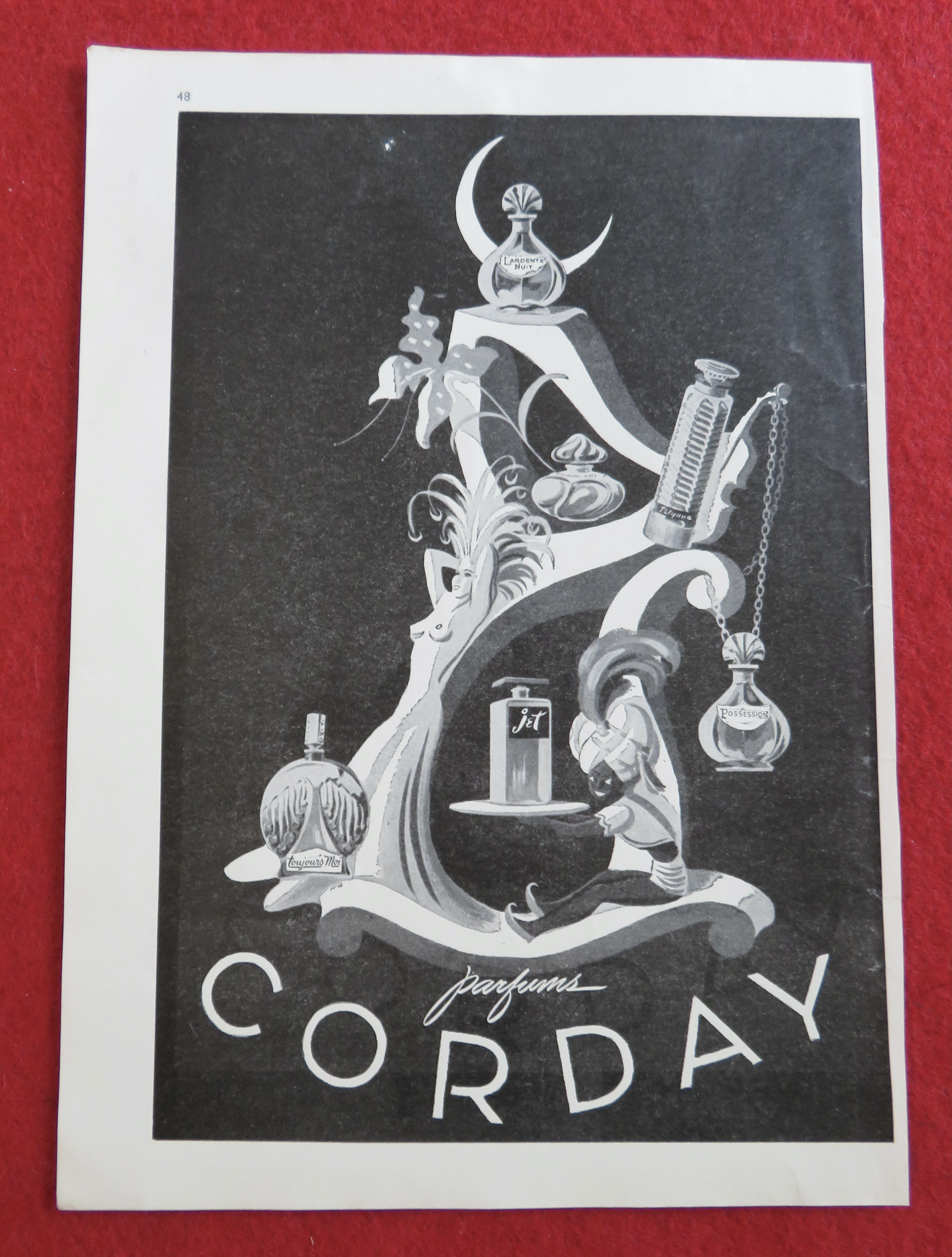 1944 Corday Perfume with Variety Of Perfumes