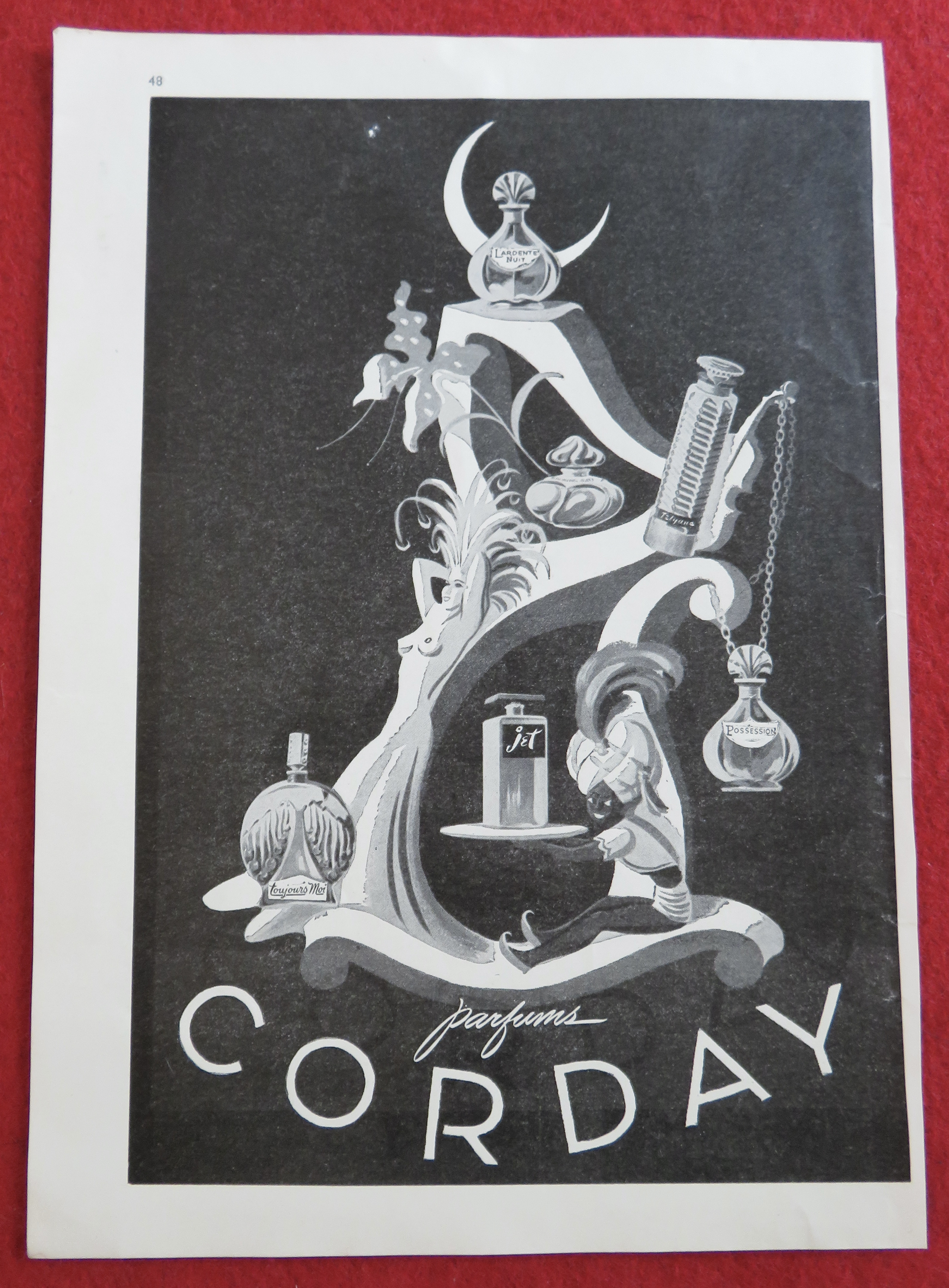1944 Corday Perfume with Variety Of Perfumes