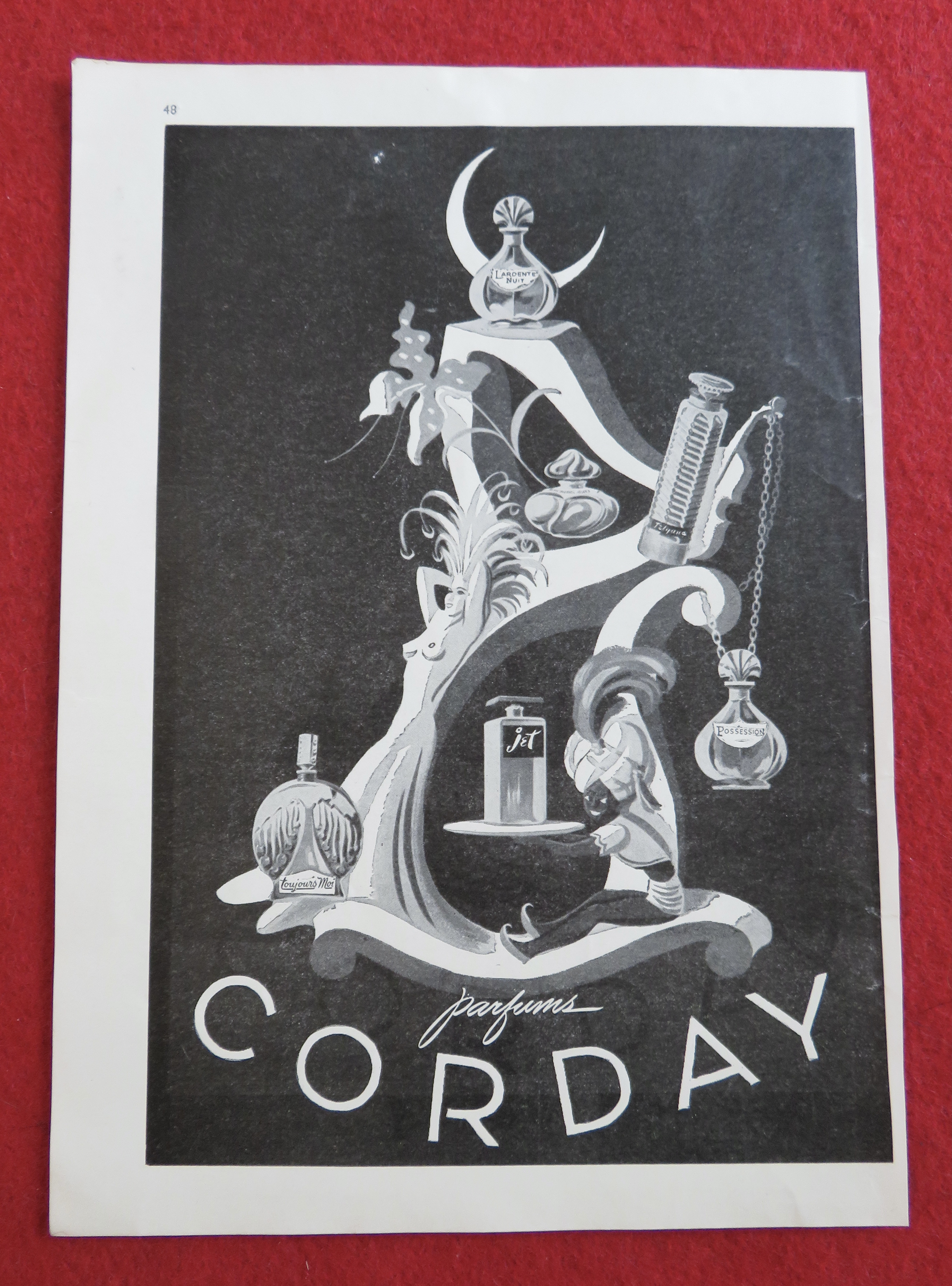 1944 Corday Perfume with Variety Of Perfumes