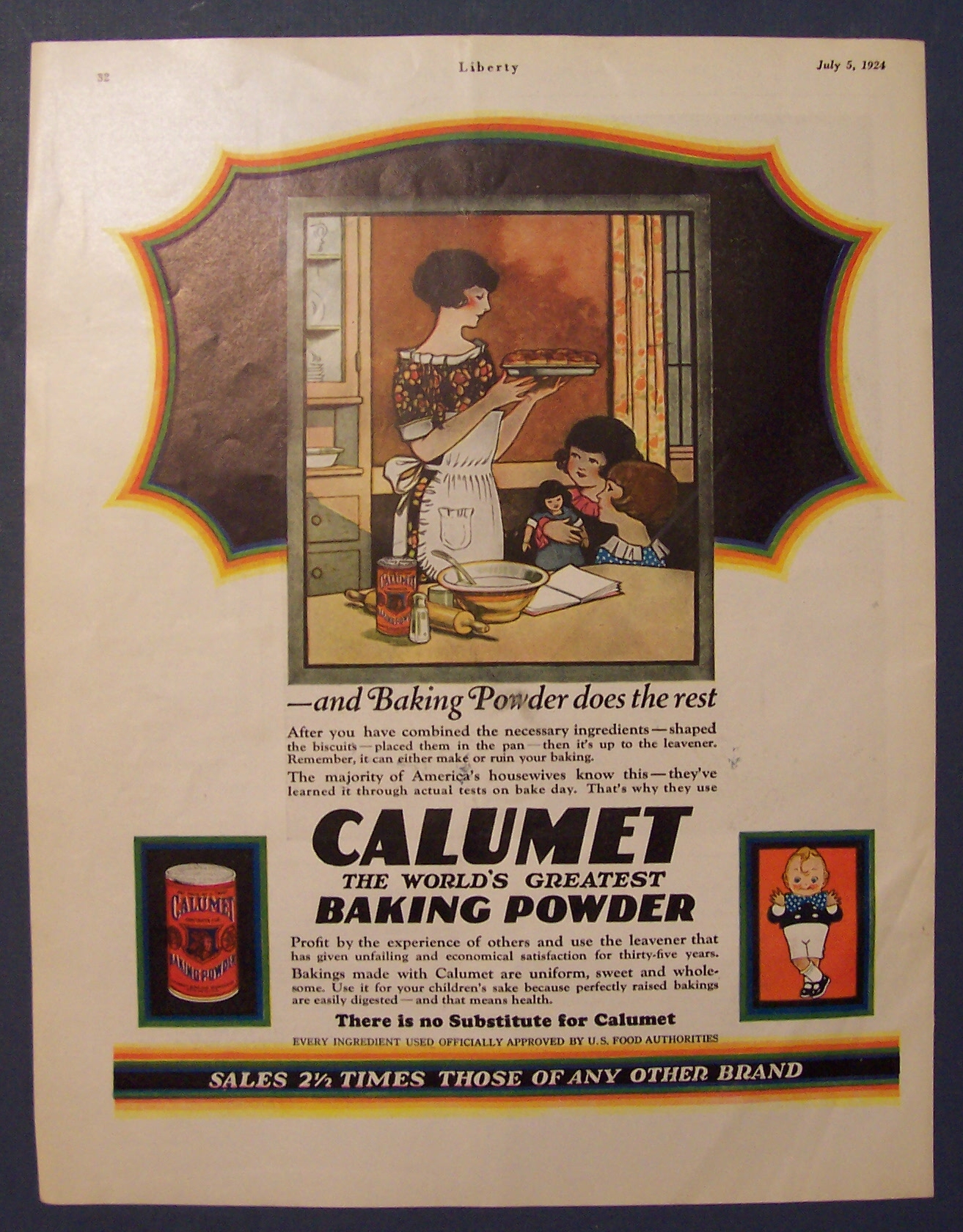 1924  Calumet  Baking  Powder