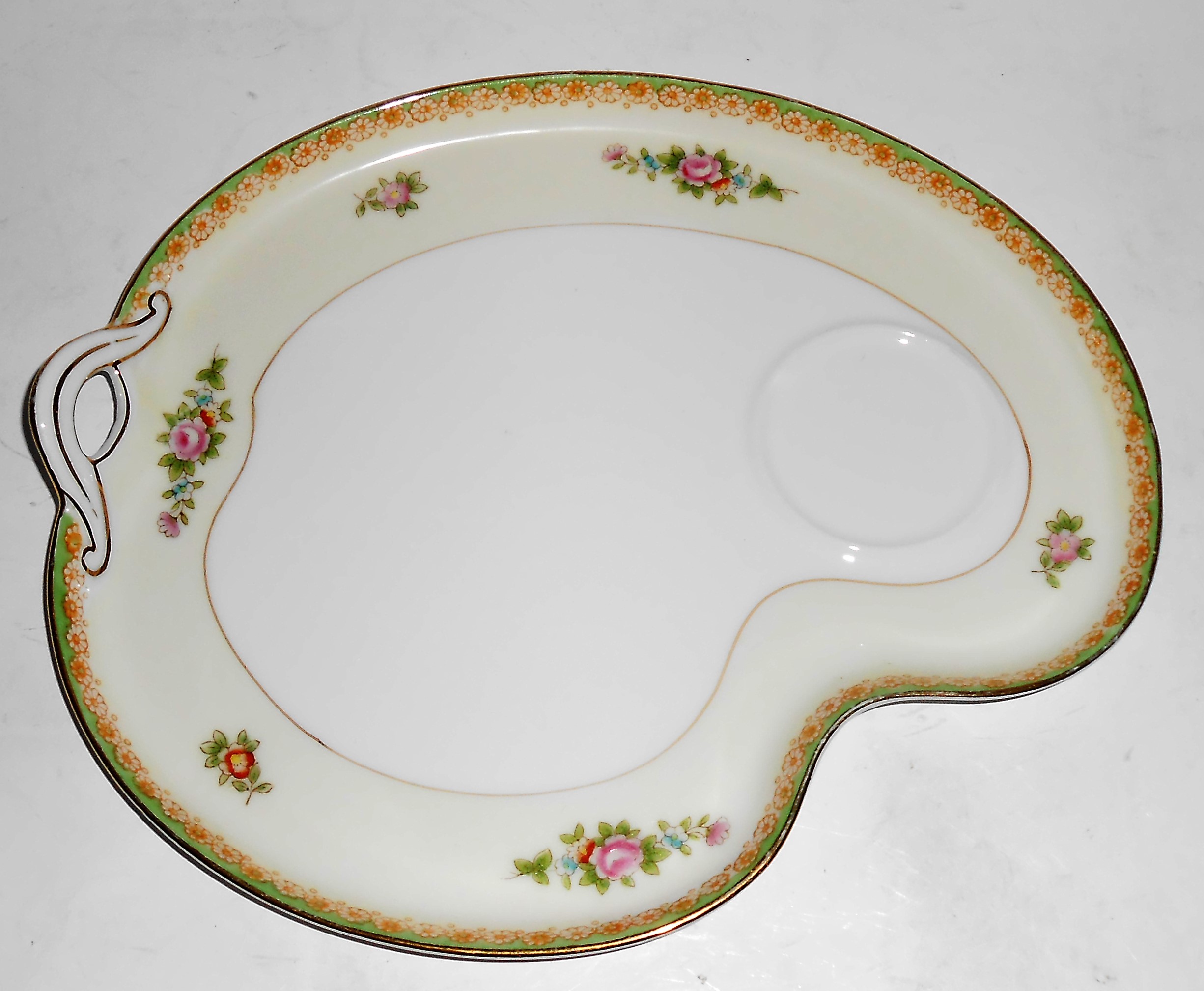 Noritake China Porcelain Pink Roses Yellow Floral w/G