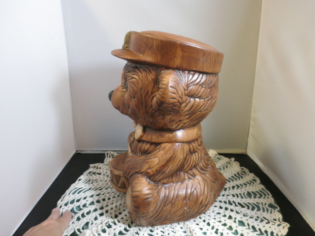 Vintage Bear with Drum and Cap Treasure Craft Cookie Jar