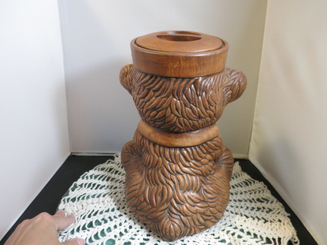 Vintage Bear with Drum and Cap Treasure Craft Cookie Jar