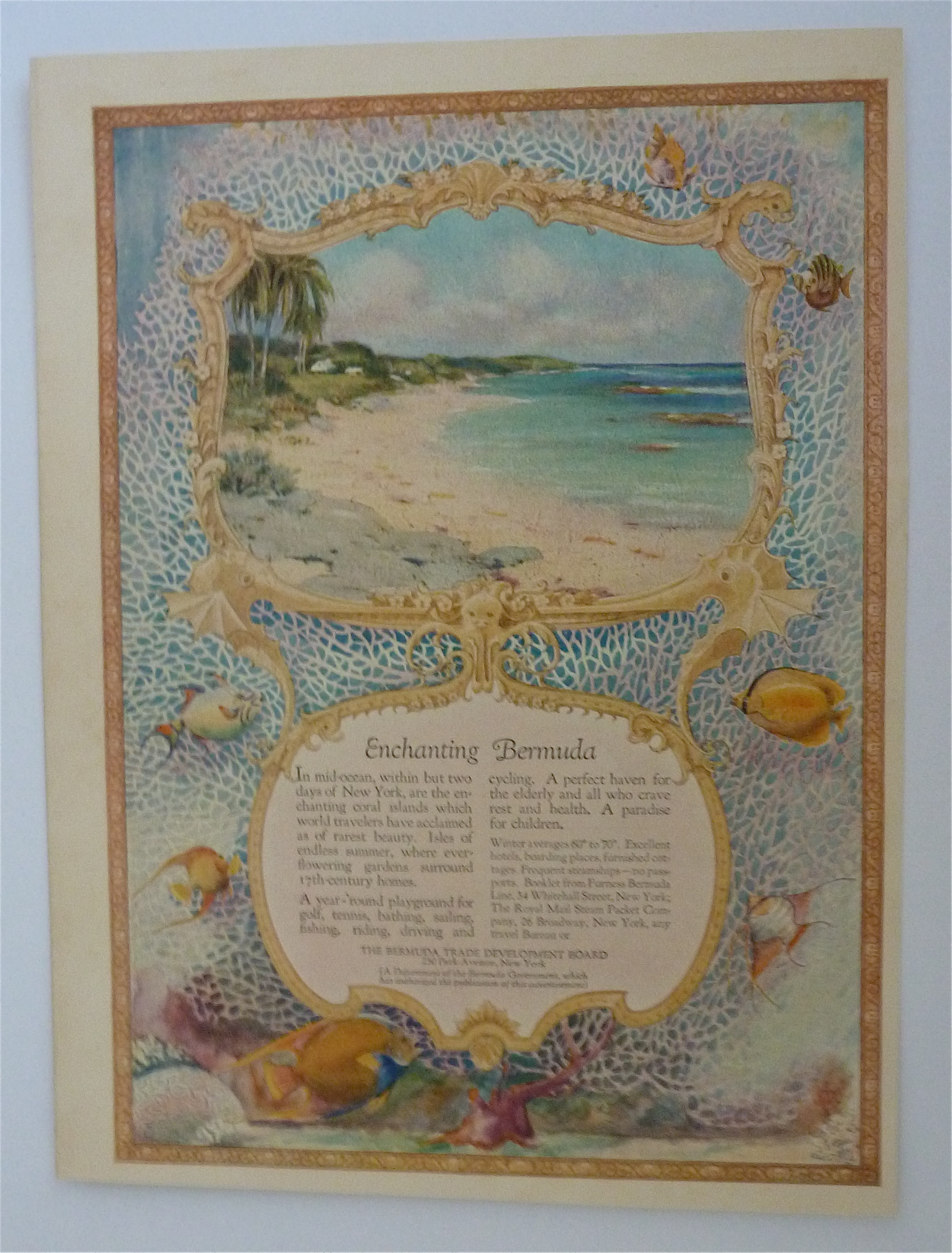 1926 Enchanting Bermuda with A Lovely Seashore