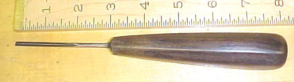 S. J. Addis Bent Front Gouge Carving Chisel 1/8 inch