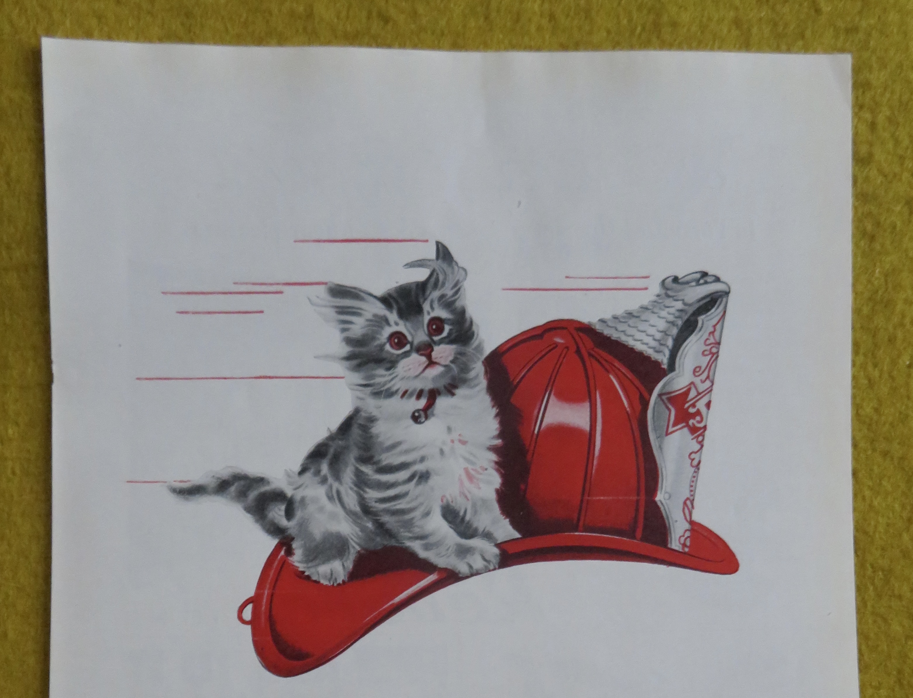 1946 Texaco Dealers with Kitty Cat on Helmet