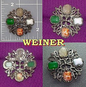 Vintage WEINER brooch pin