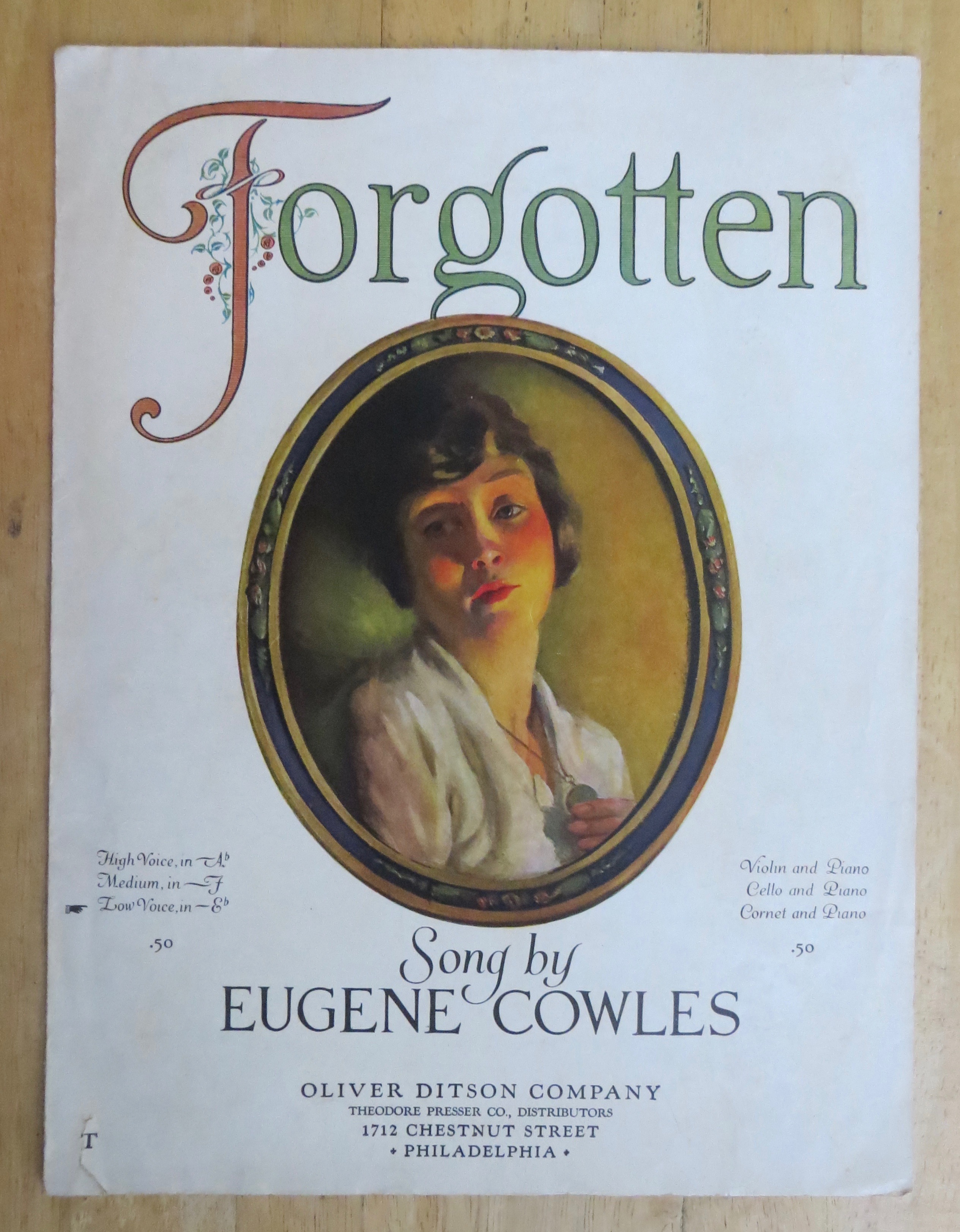 1922 Forgotten By Eugene Cowles