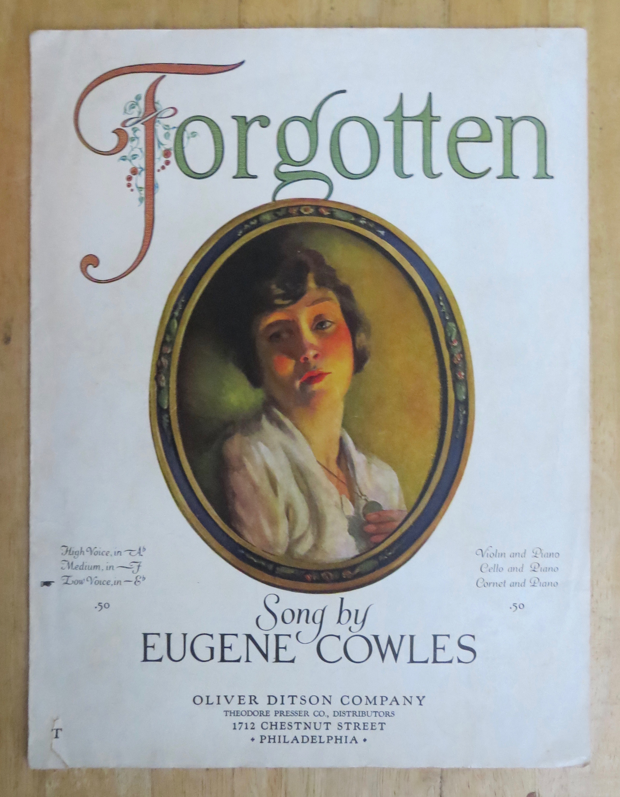 1922 Forgotten By Eugene Cowles