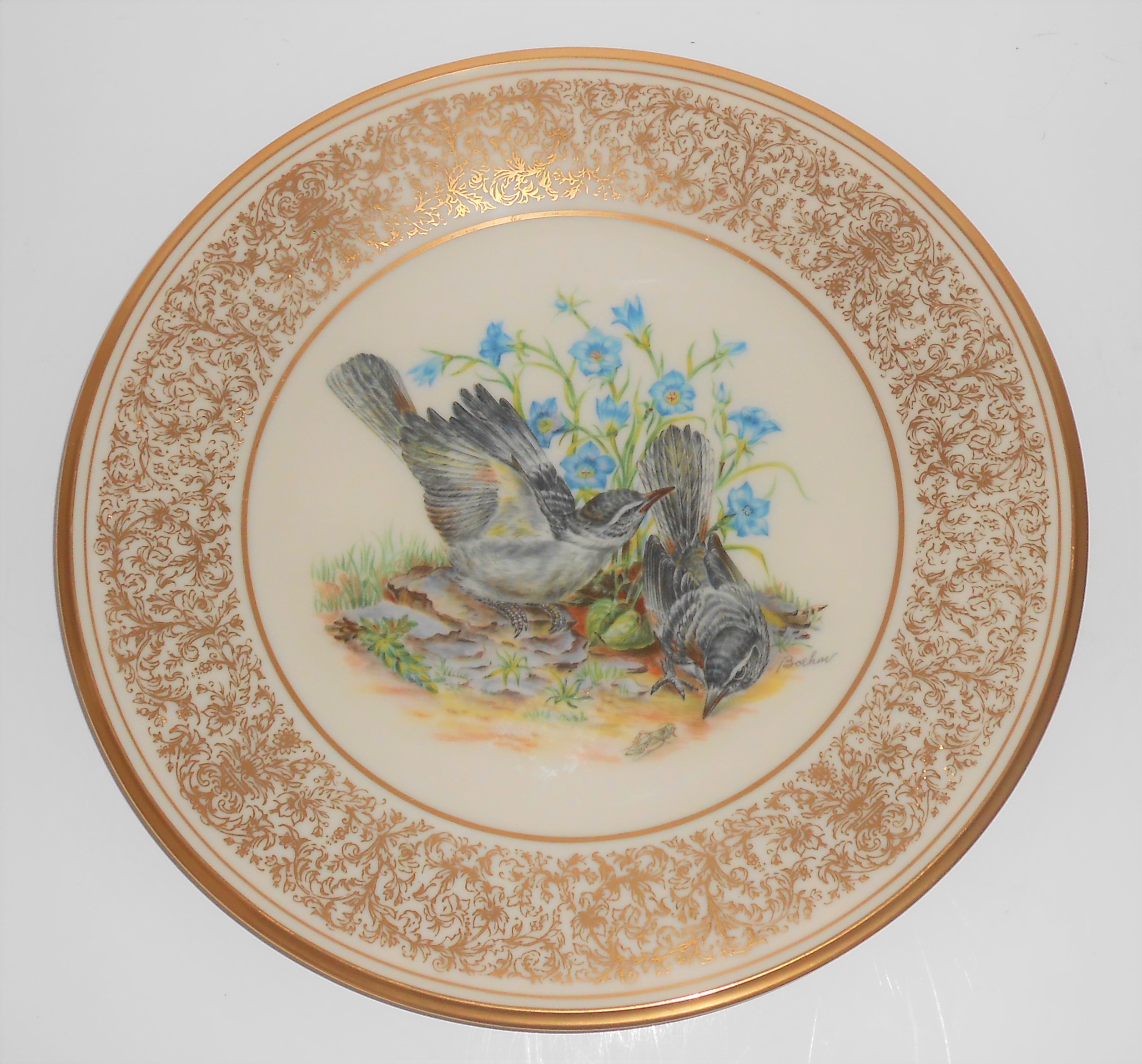 Lenox China Boehm 1978 Mockingbirds Plate