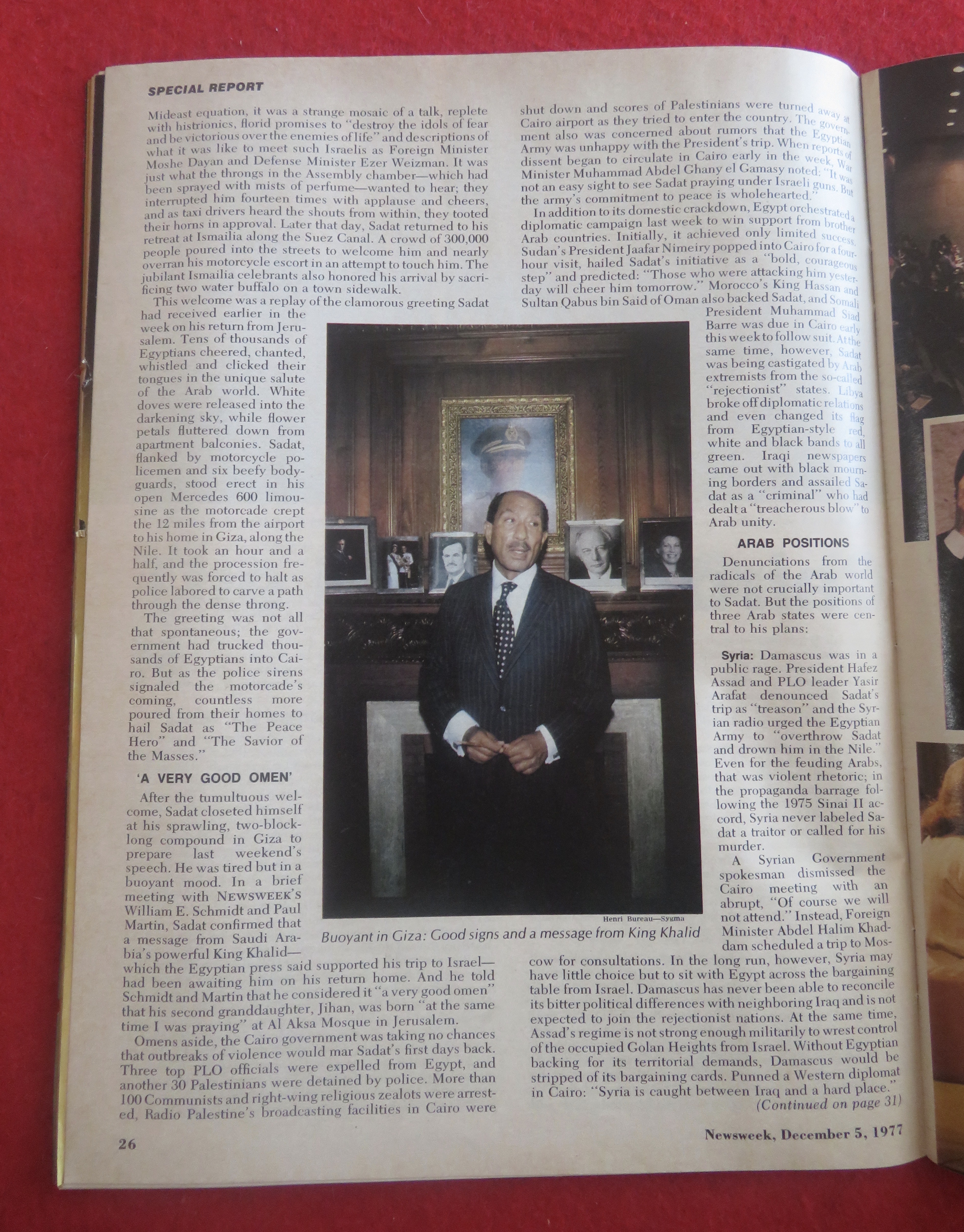 Newsweek Magazine December 5, 1977 The Mideast