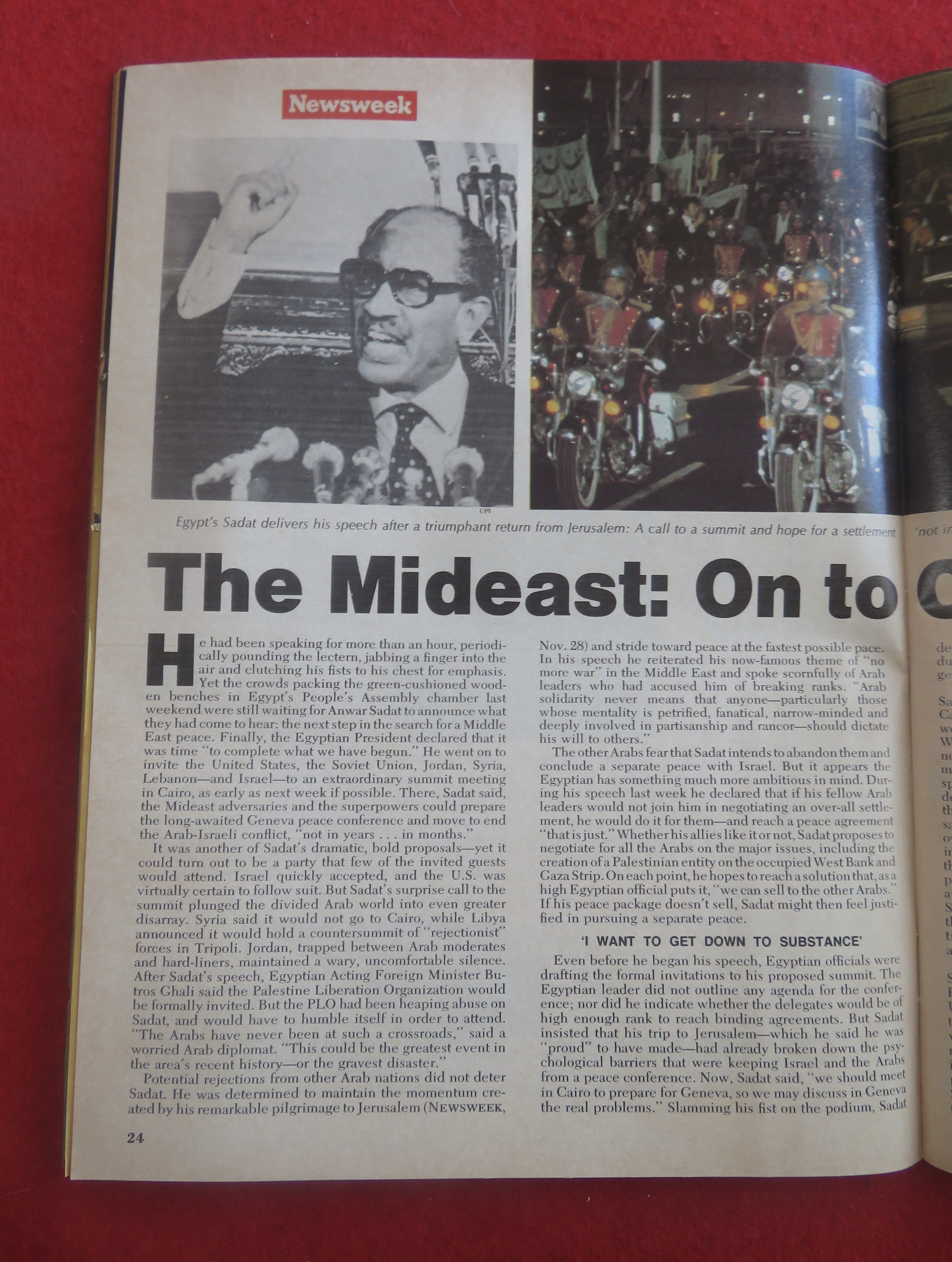 Newsweek Magazine December 5, 1977 The Mideast