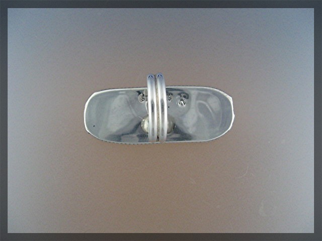 ROBERT LEEKITY  Green Turquoise Stedrling Silver Ring