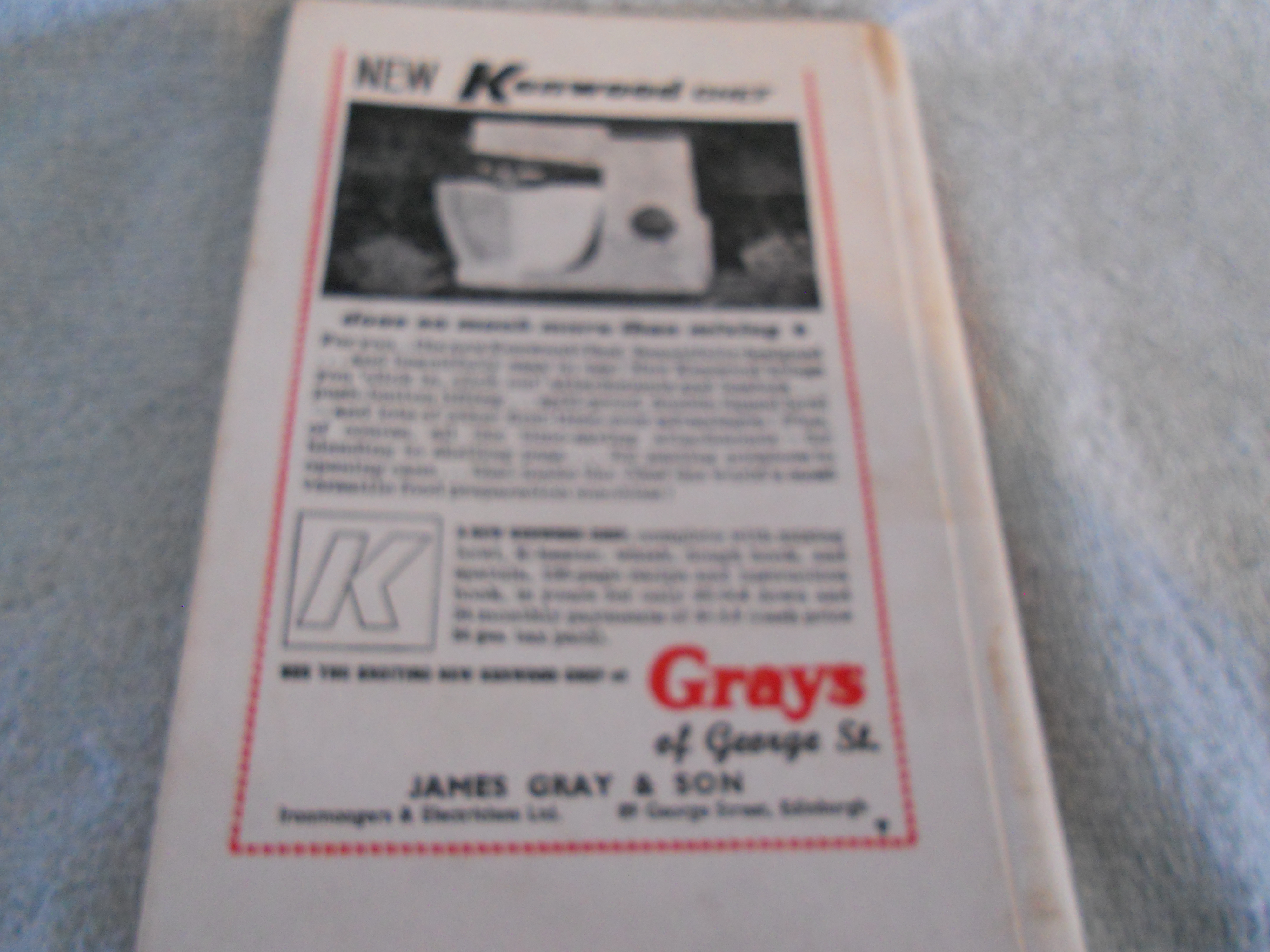Recipes From Scotland Cookbook 1960 F McNeill