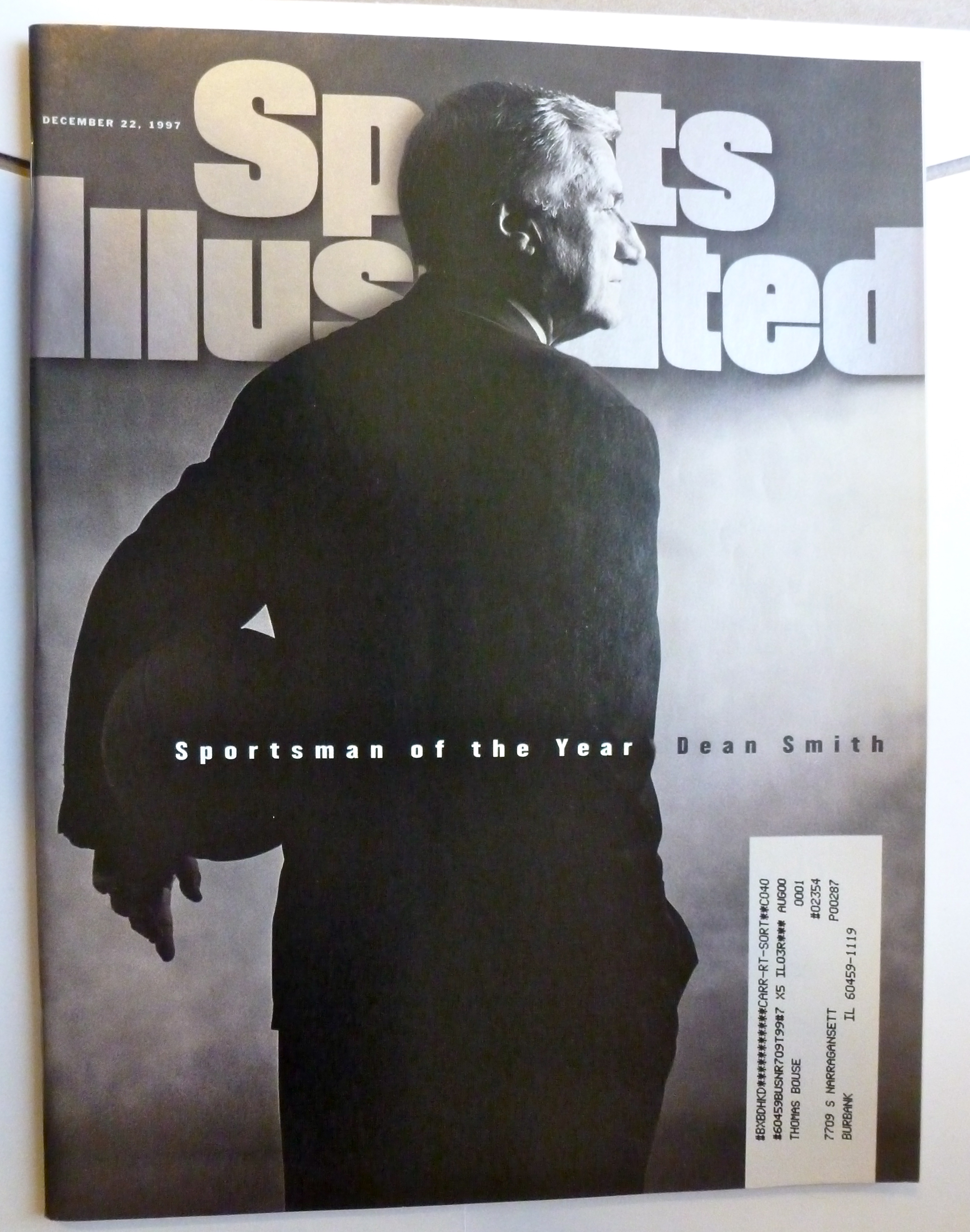 Sports Illustrated Magazine - Dec 22, 1997 - Dean Smith