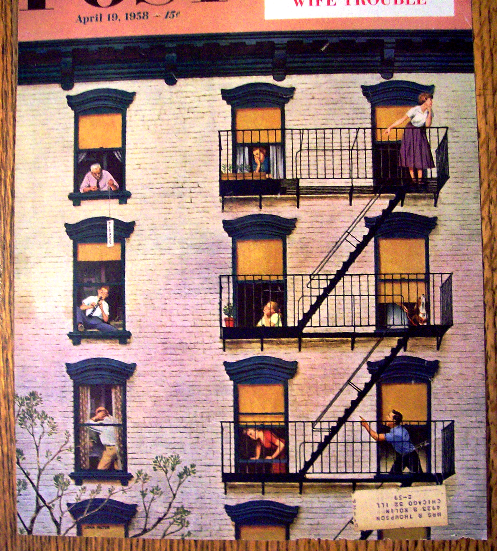 1958 Saturday Evening Post Cover (Only) By J. Falter