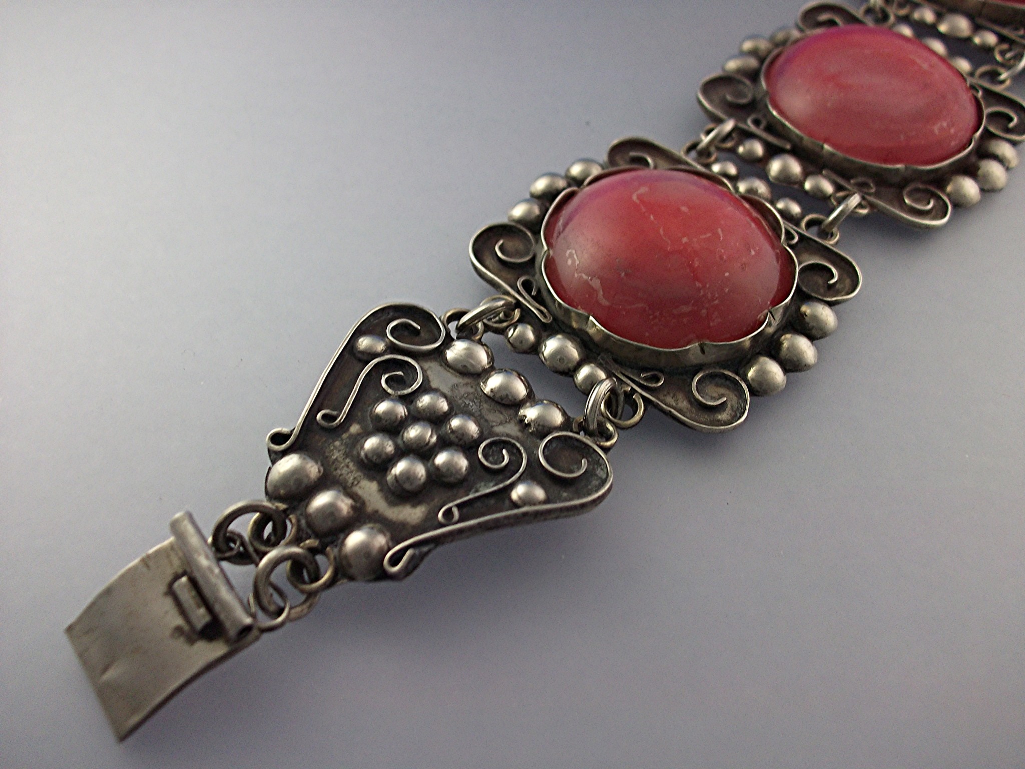 Bracelet Silver Rose Quartz Mexico