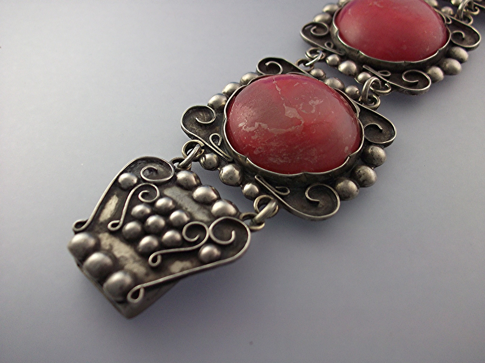 Bracelet Silver Rose Quartz Mexico