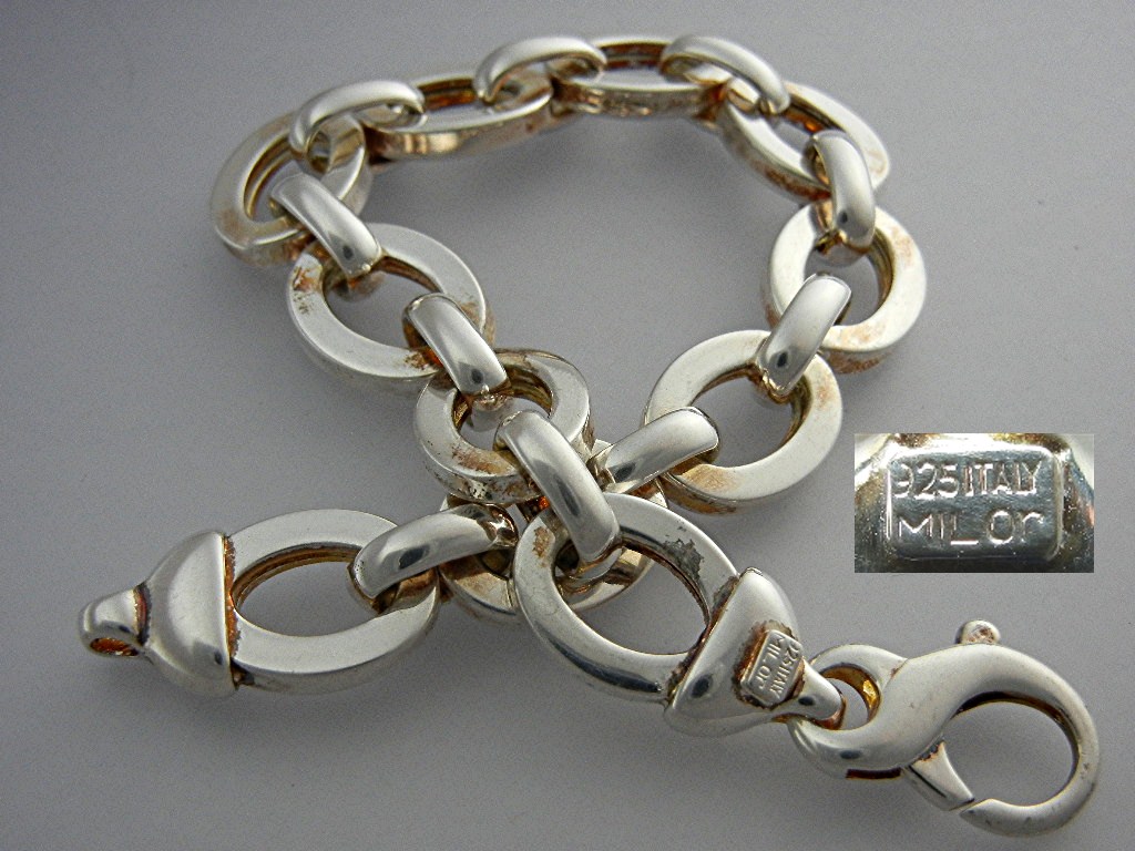 Bracelet Sterling Silver Links MILOR Italy