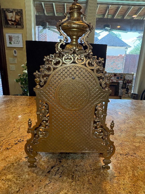 Imperial Franz Hermon brass mantle clock