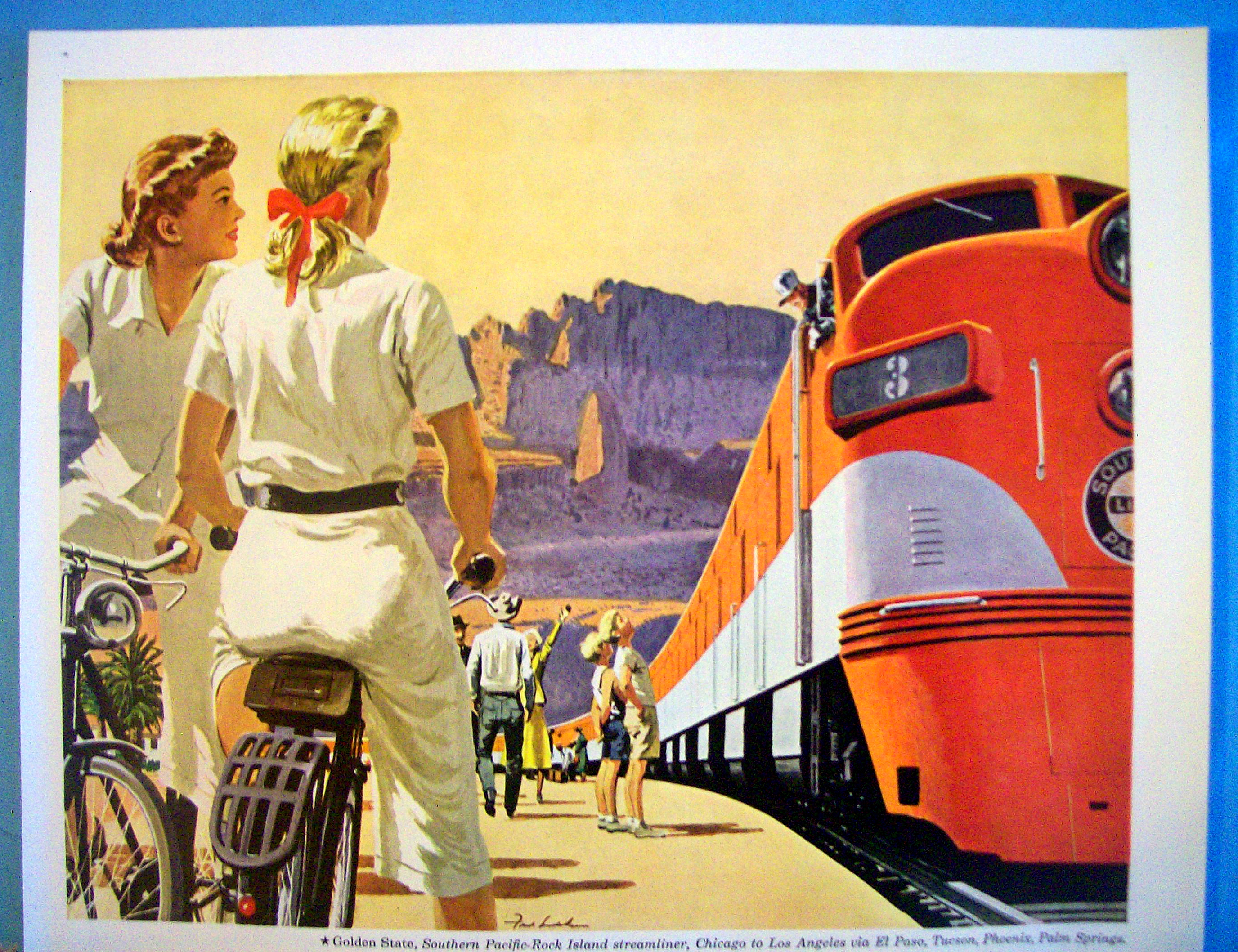 1950 Southern Pacific With The Golden State
