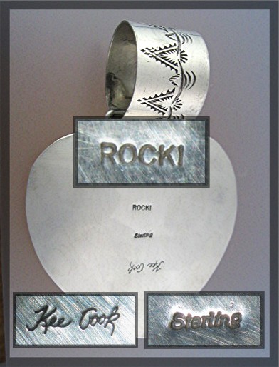 Rocki Gorman  Sterling Silver Coral Heart Pendant