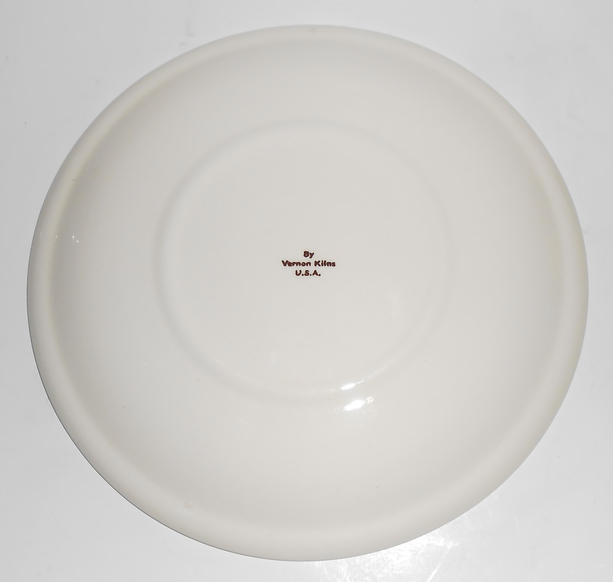 Vernon Kilns Pottery Mission Santa Clara Plate