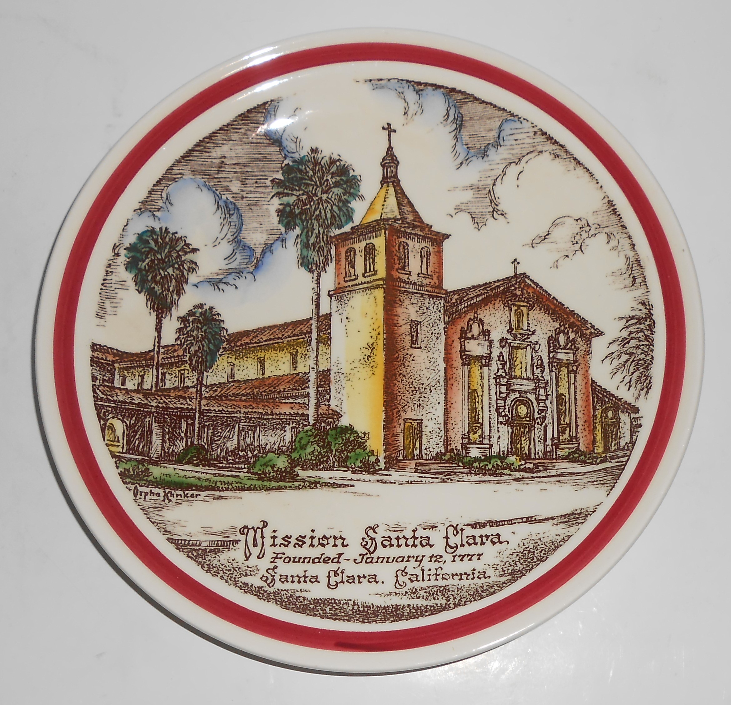 Vernon Kilns Pottery Mission Santa Clara Plate