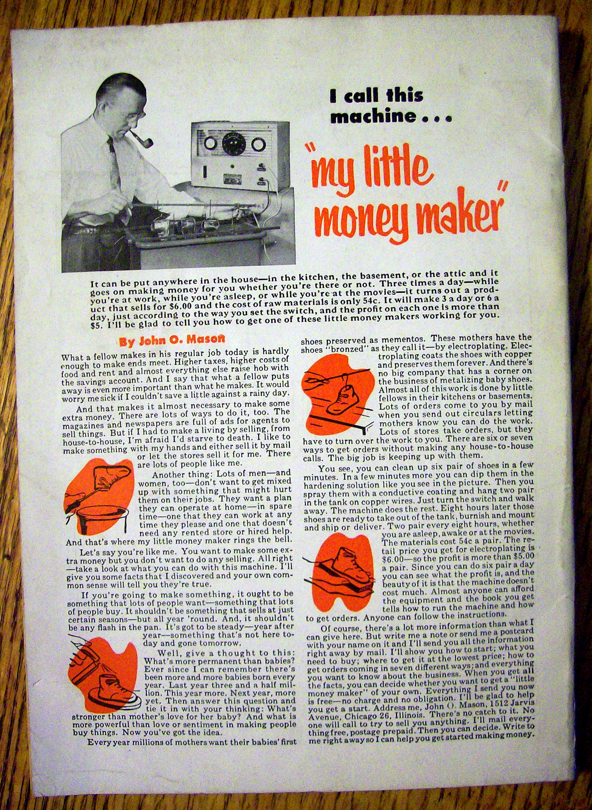 Science and Mechanics August 1954 Speedy Scow Sailer