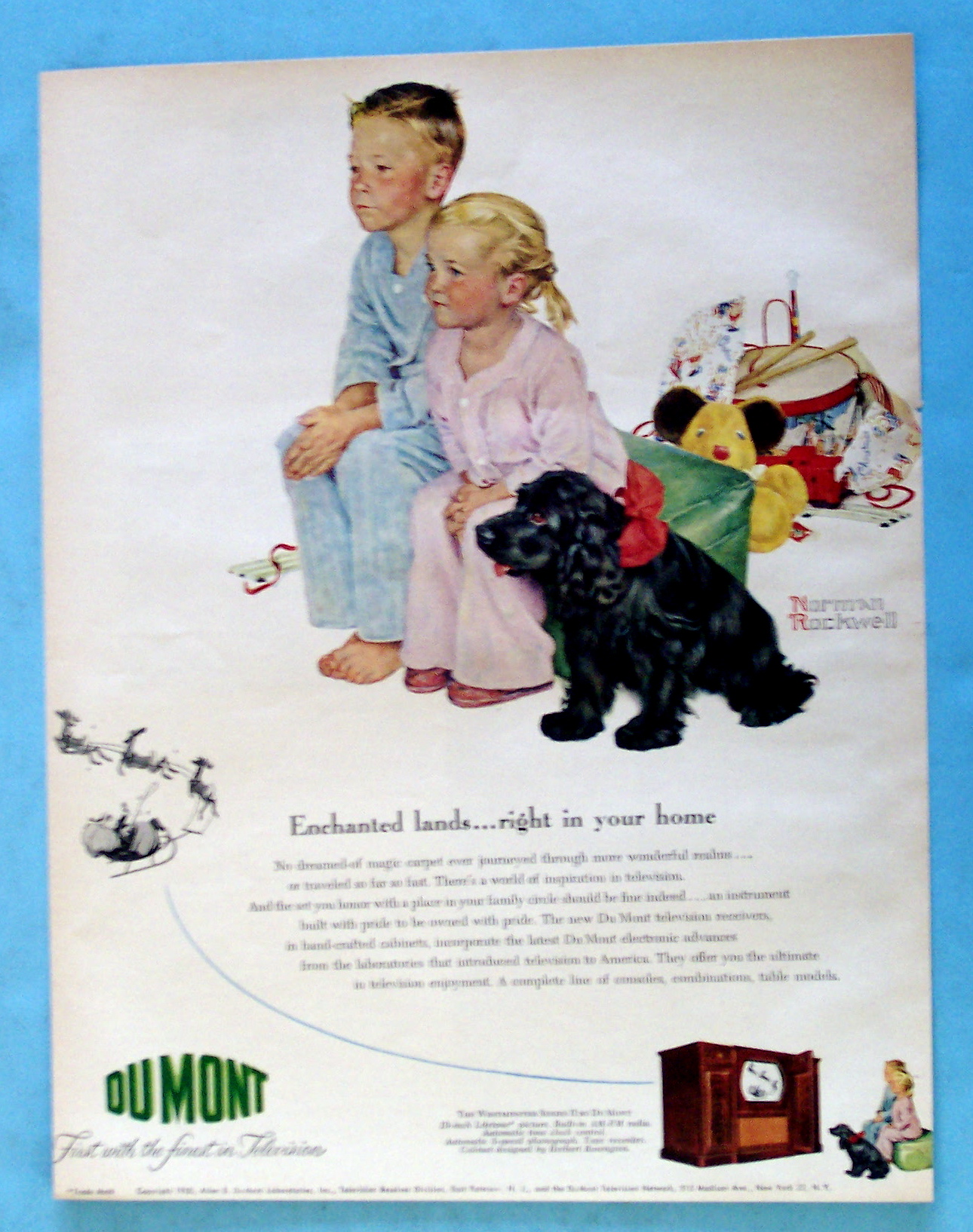 1950 Du Mont Television By Norman Rockwell
