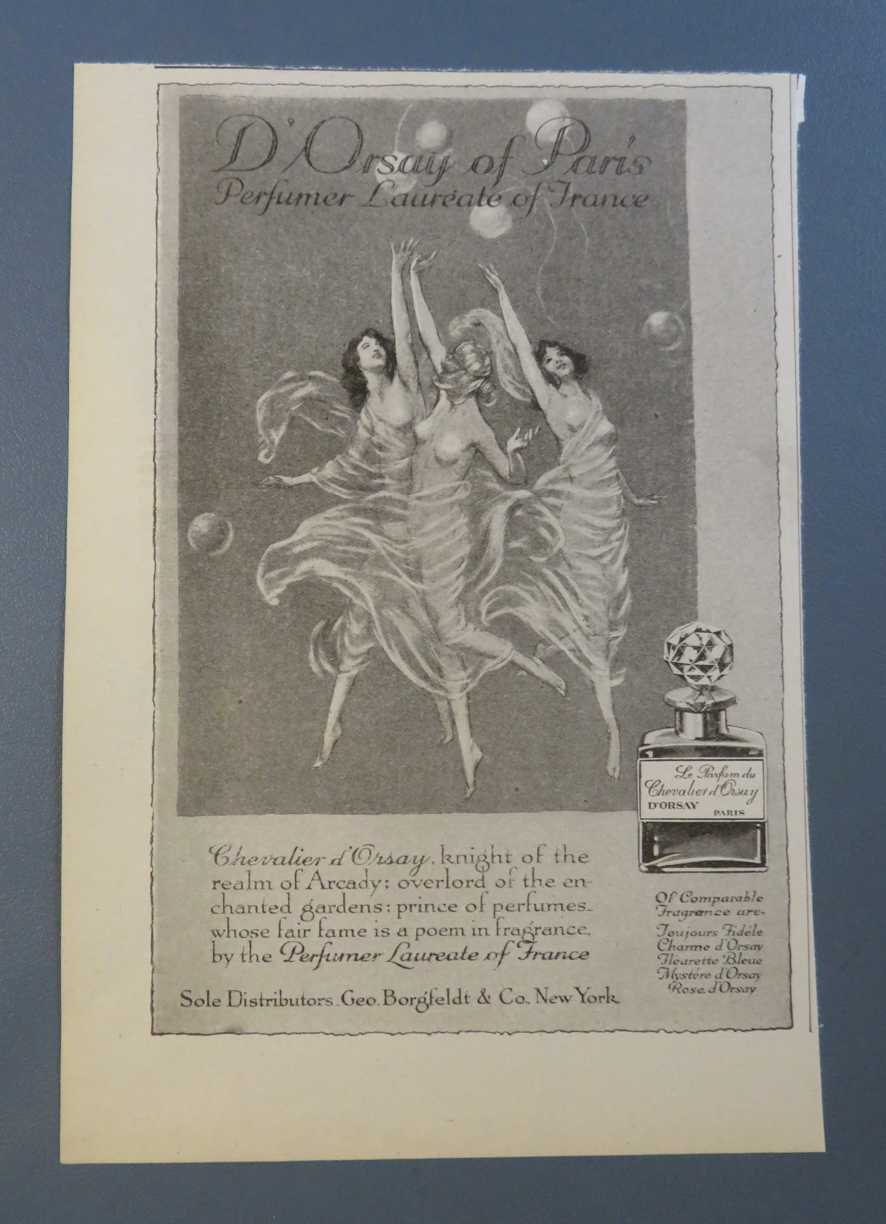 1920 D' Orsay Of Paris Perfume with Women Dancing