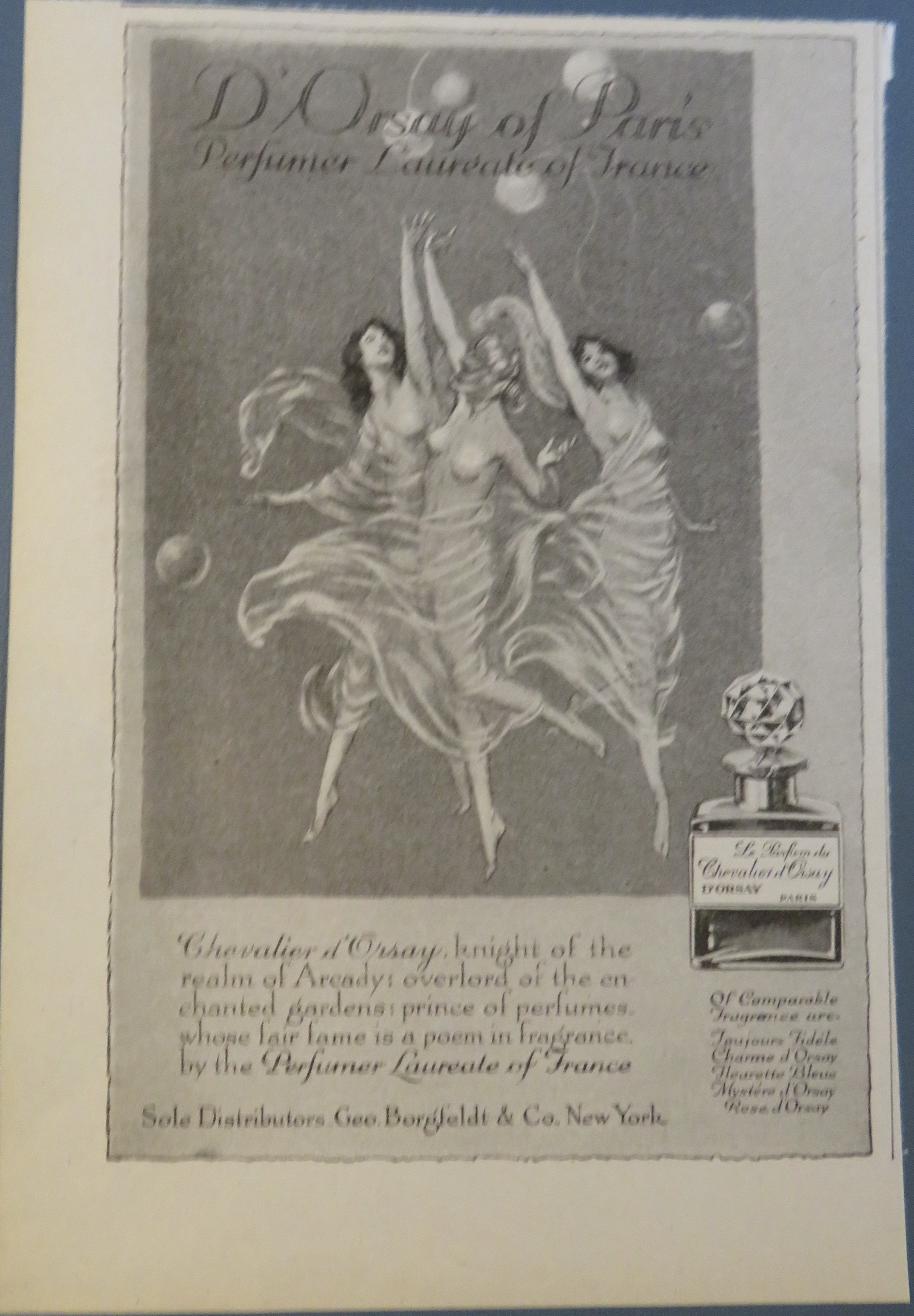 1920 D' Orsay Of Paris Perfume with Women Dancing
