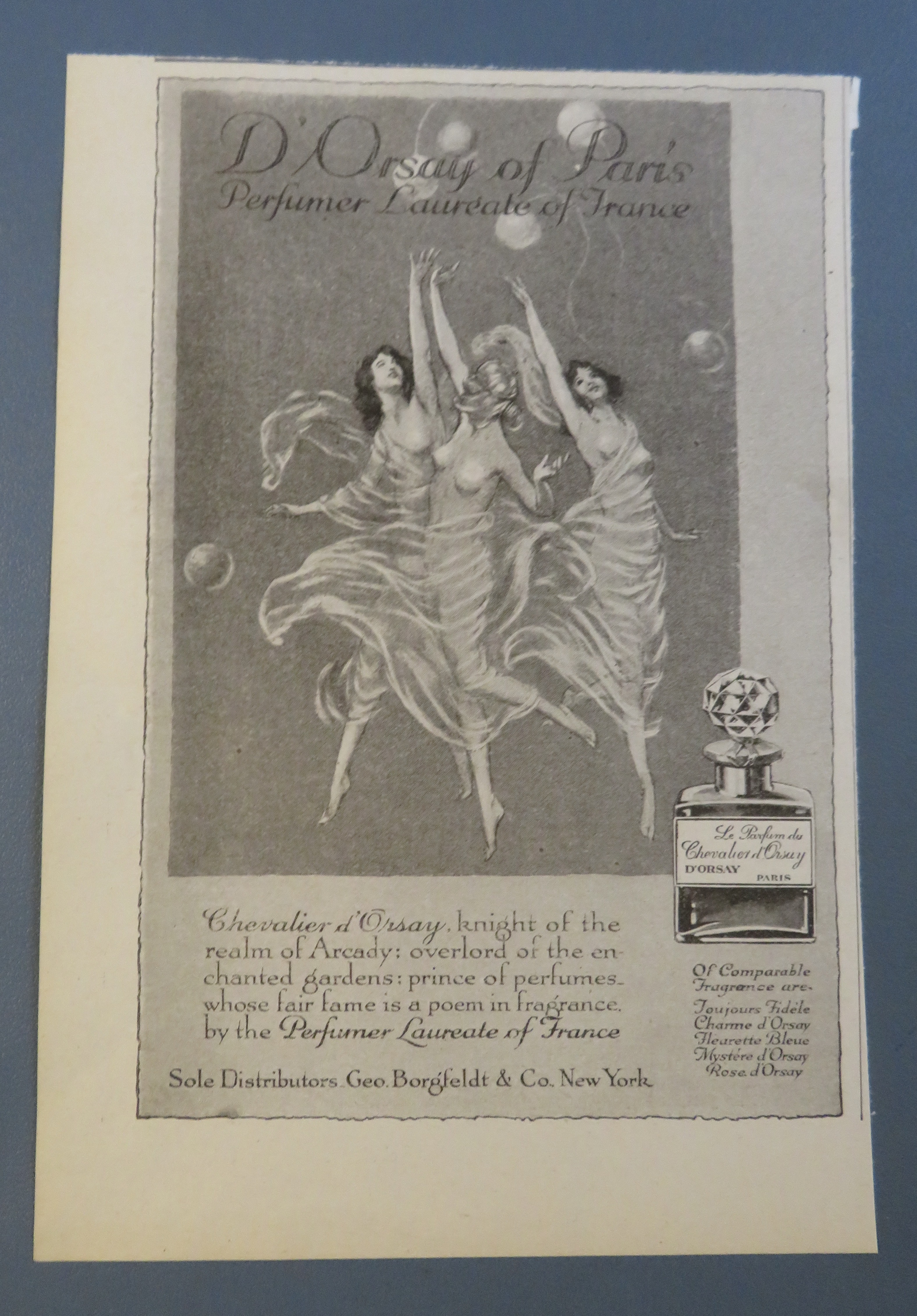 1920 D' Orsay Of Paris Perfume with Women Dancing