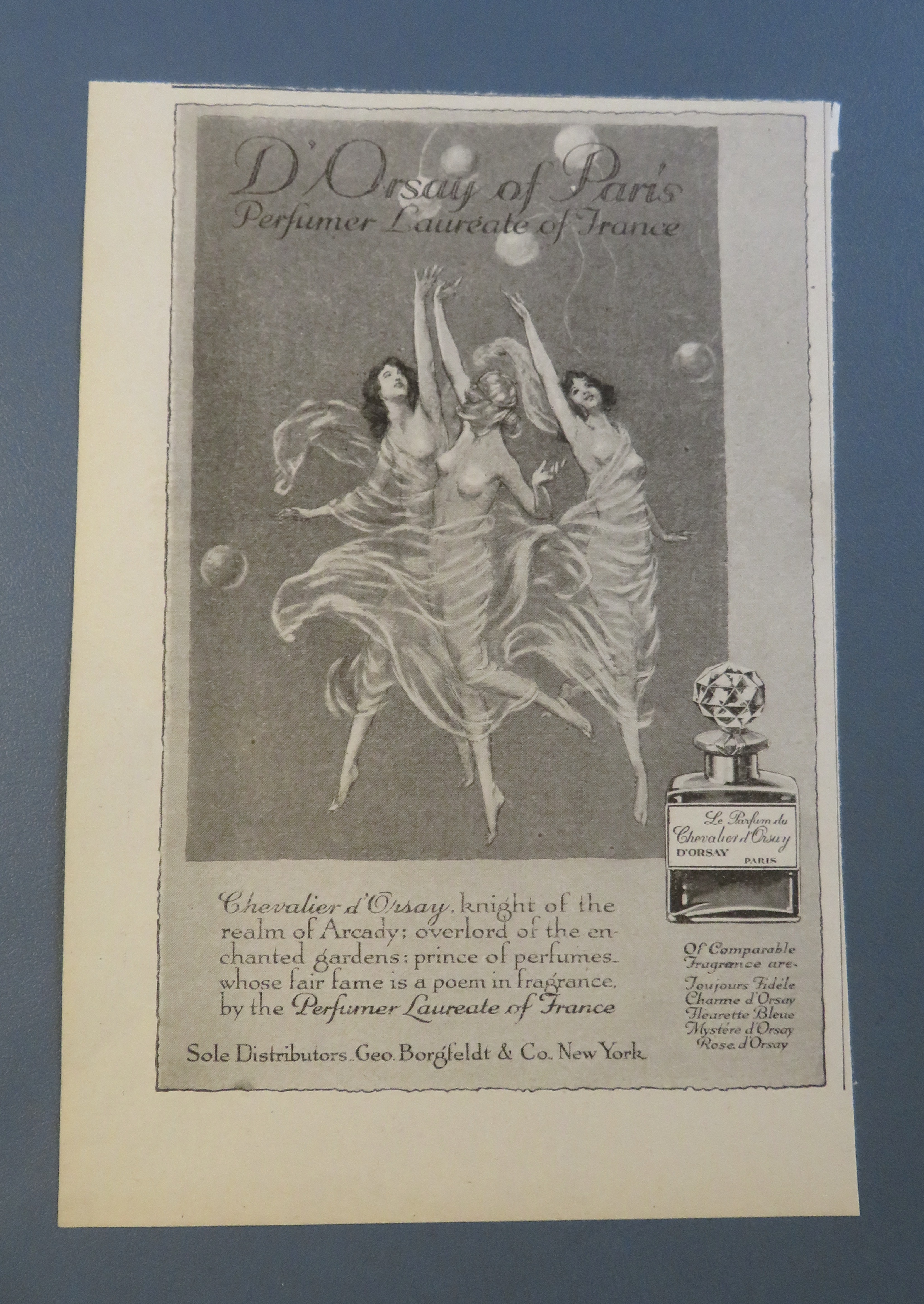 1920 D' Orsay Of Paris Perfume with Women Dancing