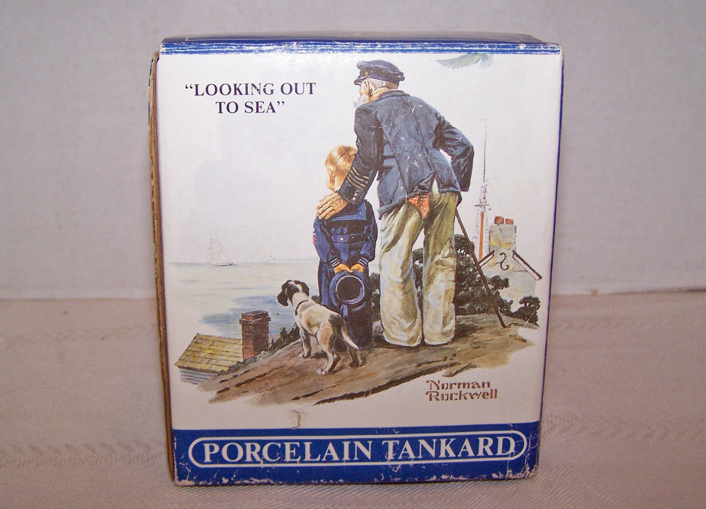 Norman Rockwell Tankard, Looking Out to Sea, 1985, Box