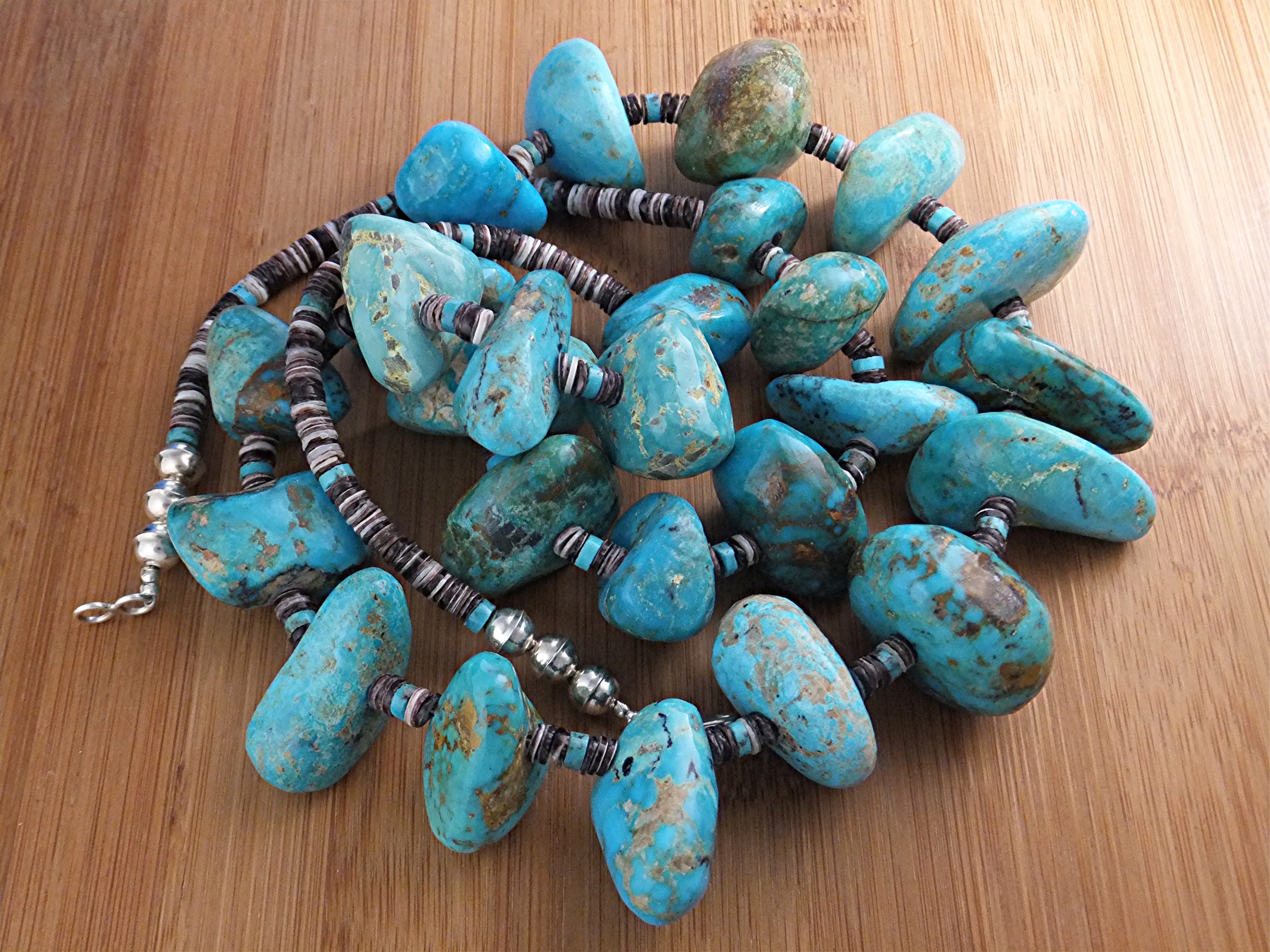 Necklace Manasa Sledeping Beauty Blue Bird Heishi USA