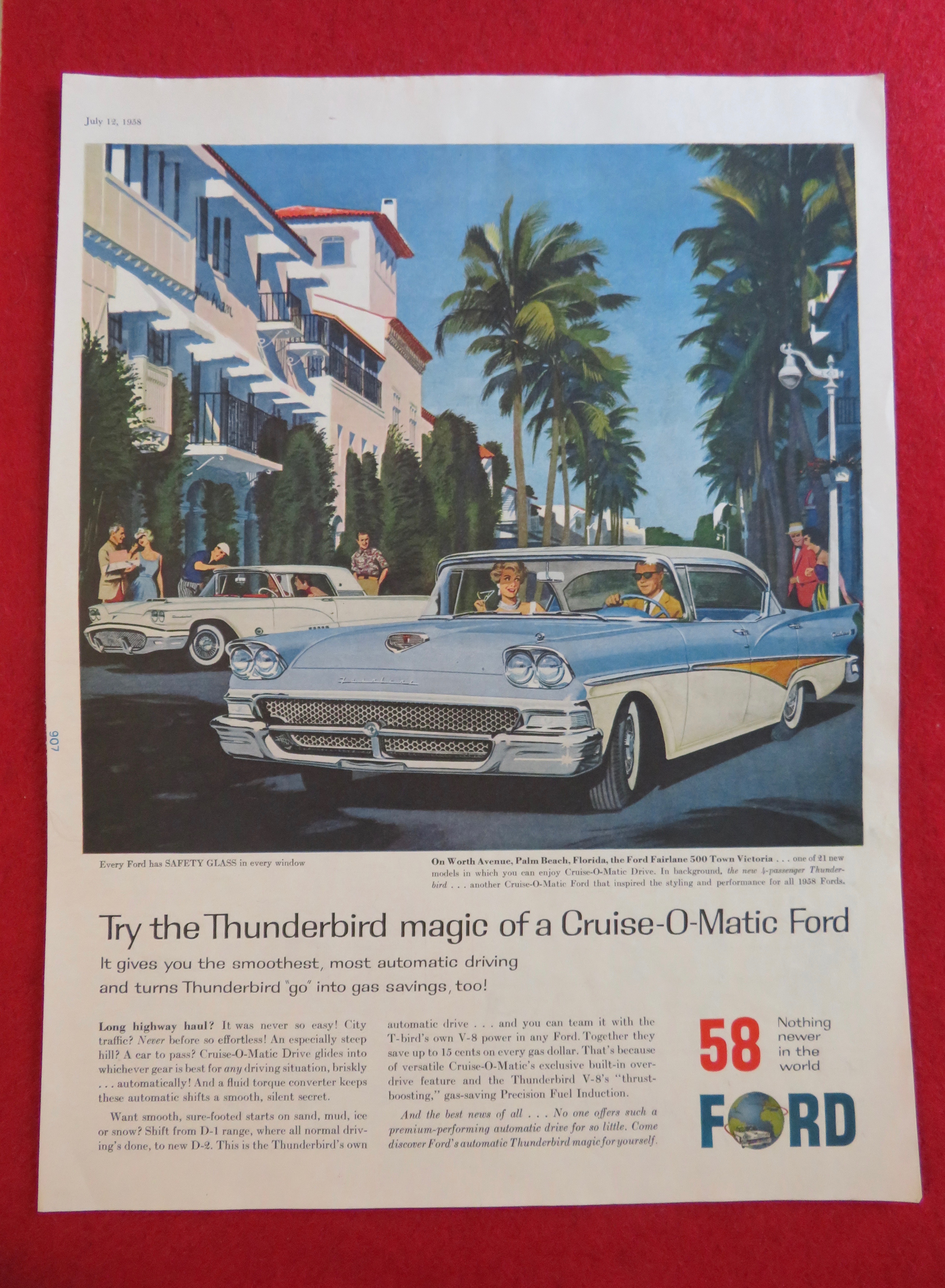 1958 Ford Thunderbird with Cruise O Matic