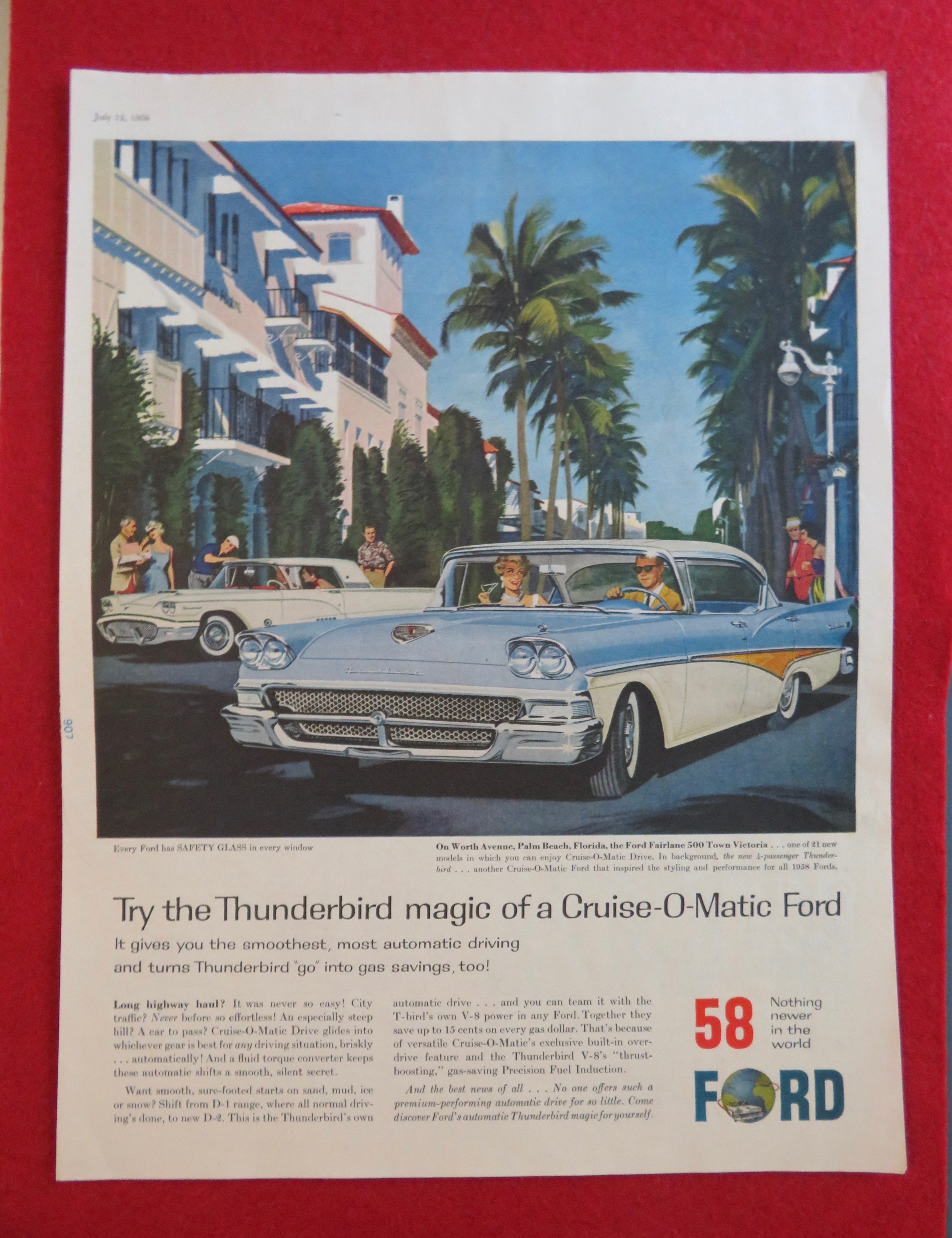 1958 Ford Thunderbird with Cruise O Matic