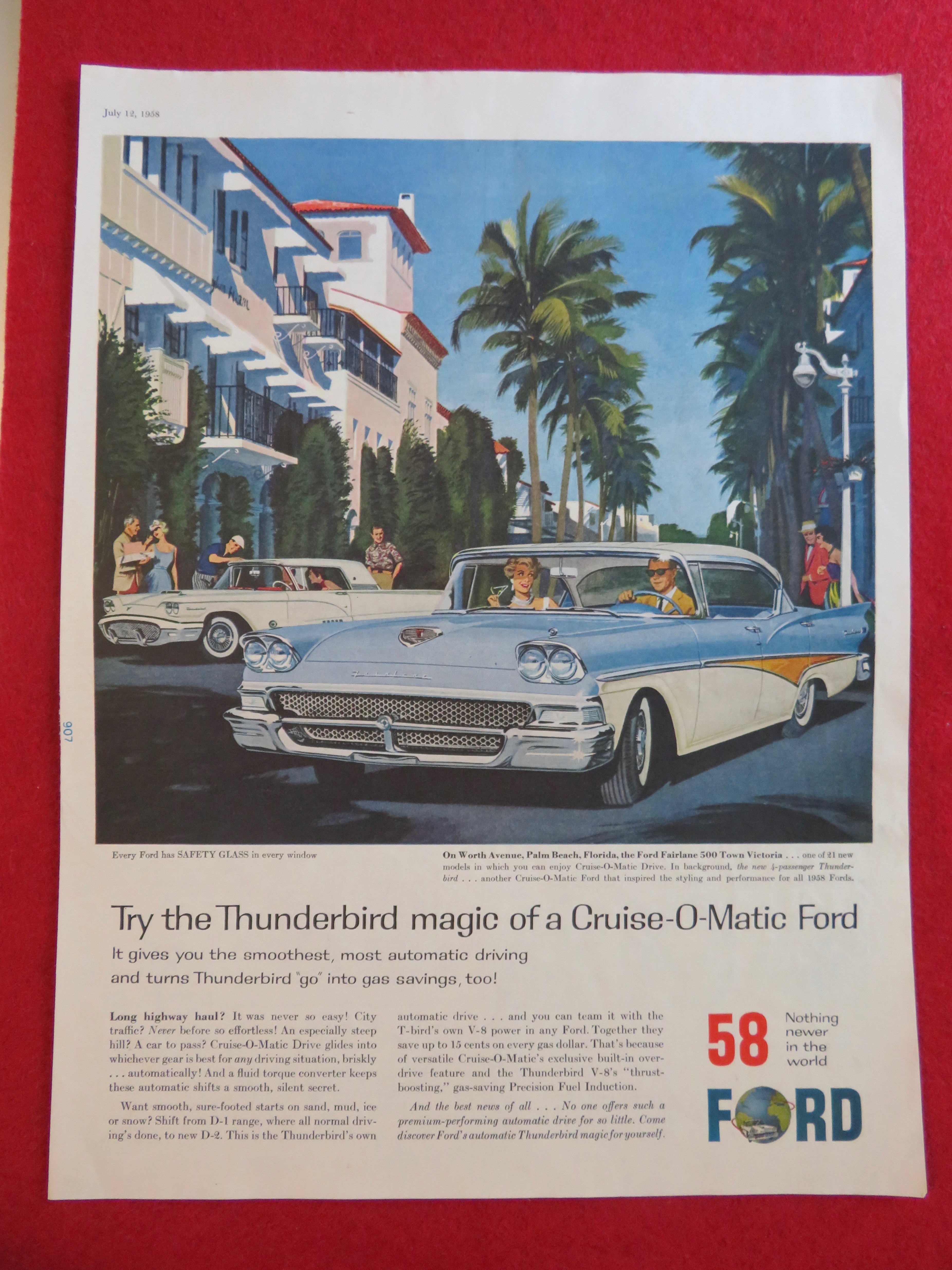 1958 Ford Thunderbird with Cruise O Matic