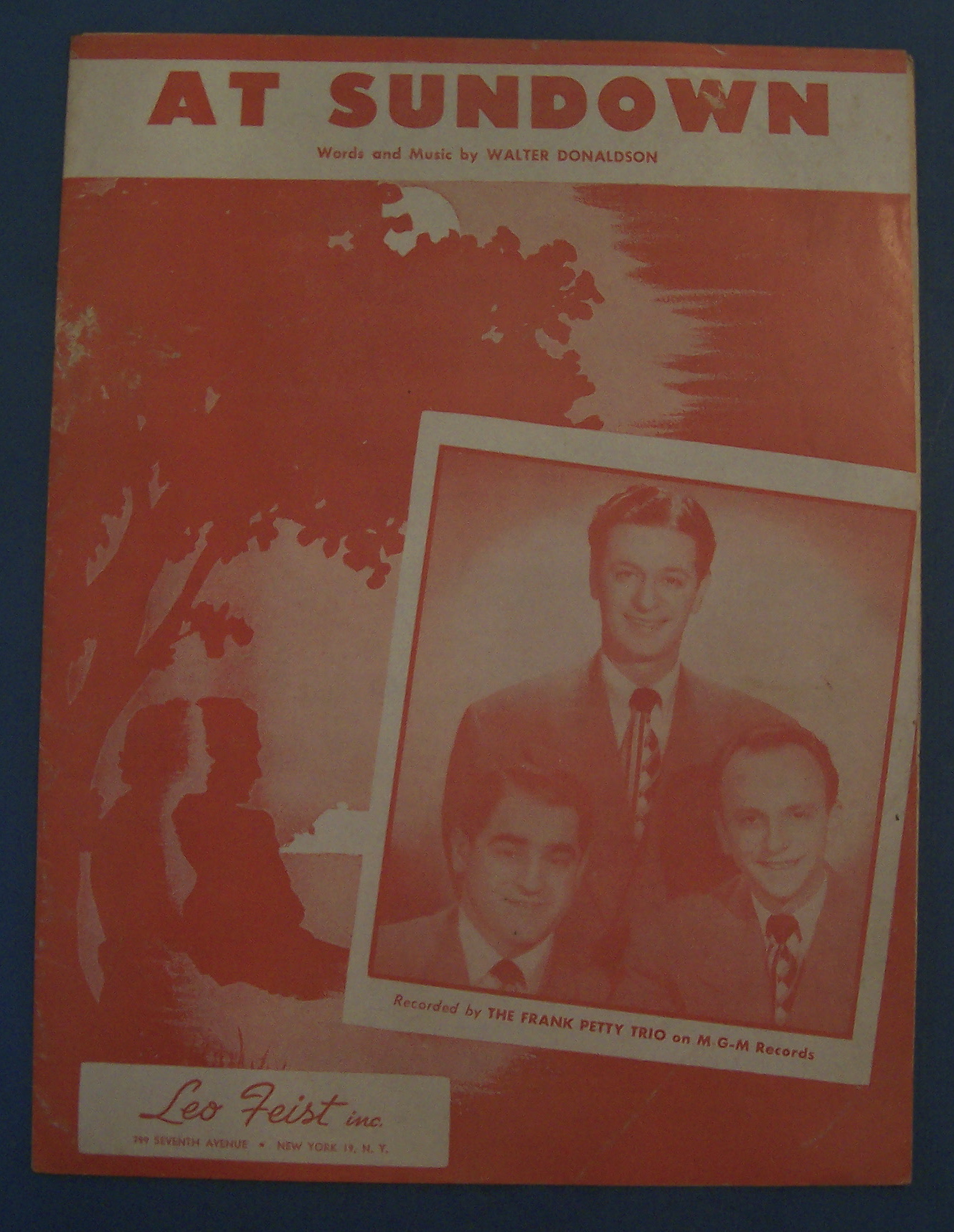 Sheet Music For 1927 At Sundown