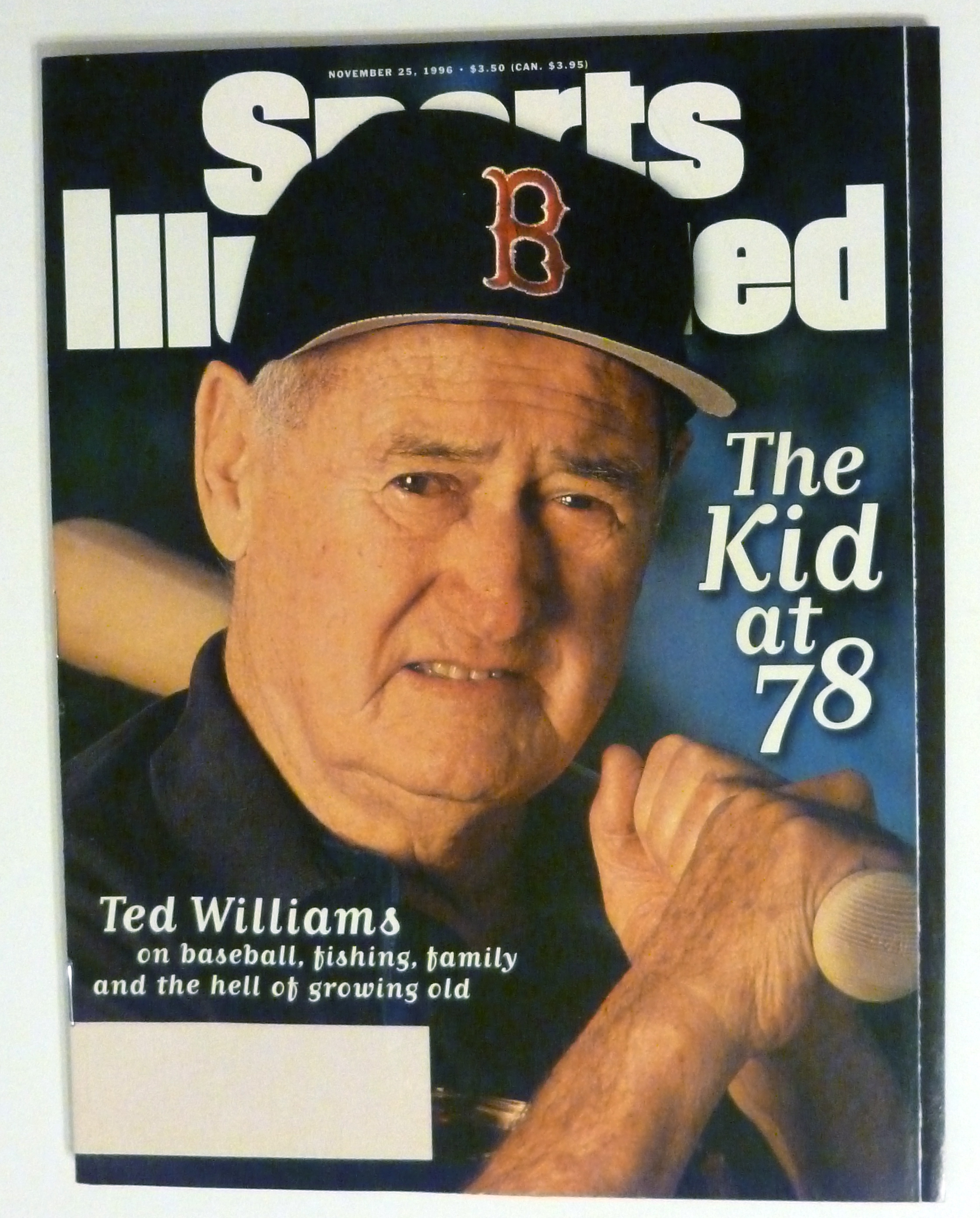 Sports Illustrated Magazine Nov 25, 1996 Ted Williams