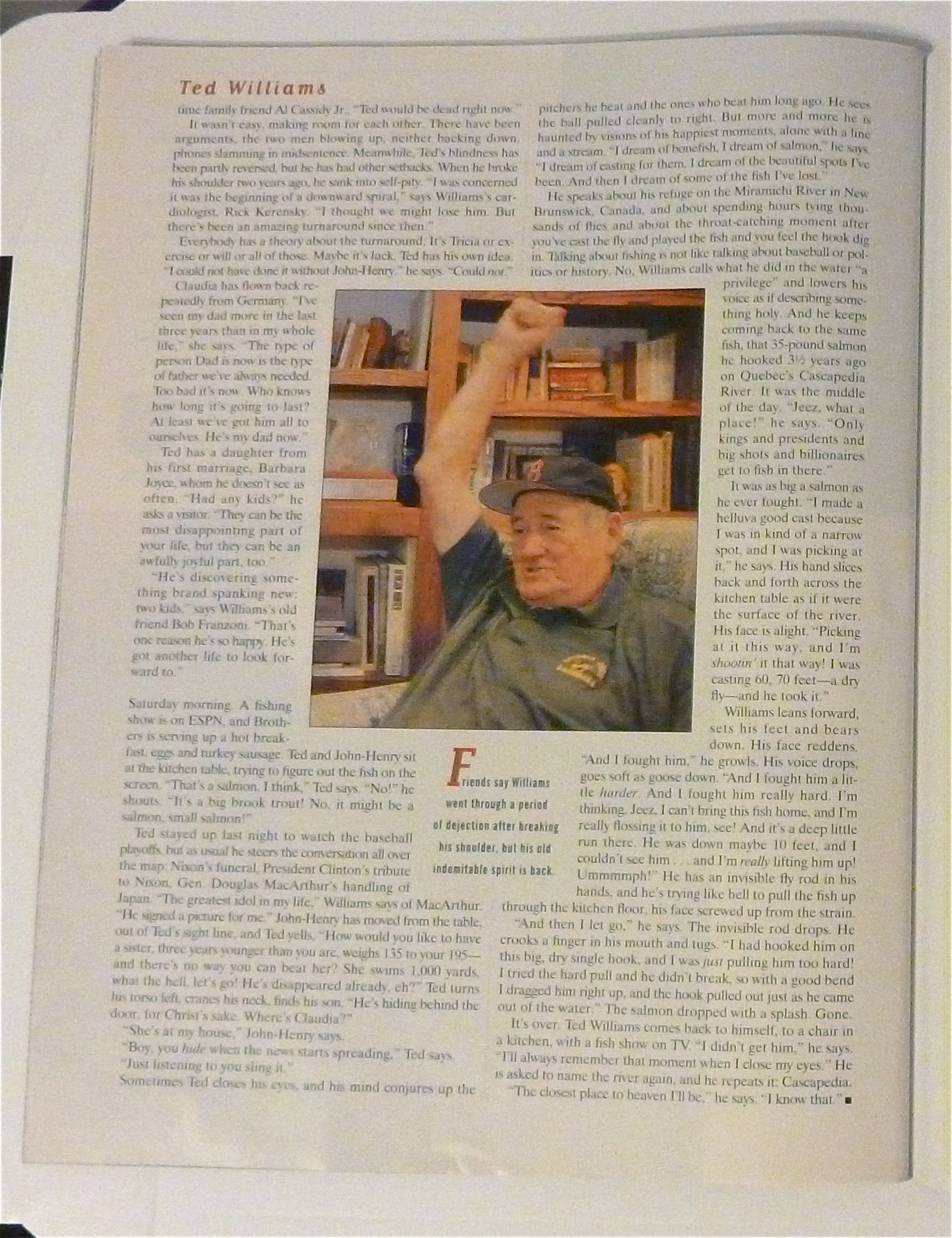 Sports Illustrated Magazine Nov 25, 1996 Ted Williams
