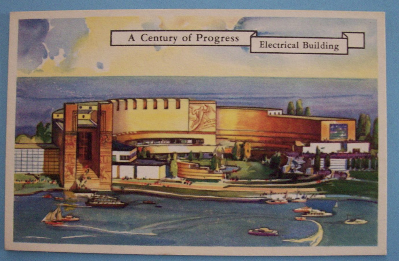 Electrical Building Postcard (1933 Century Of Progress)