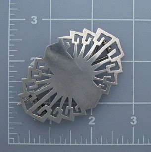 Sterling Silver TN-21 Mexico Hair Barrette