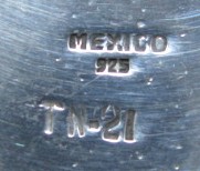 Sterling Silver TN-21 Mexico Hair Barrette