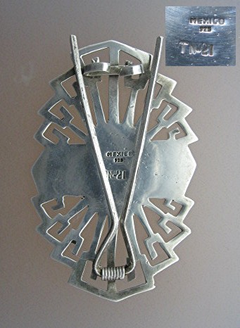 Sterling Silver TN-21 Mexico Hair Barrette