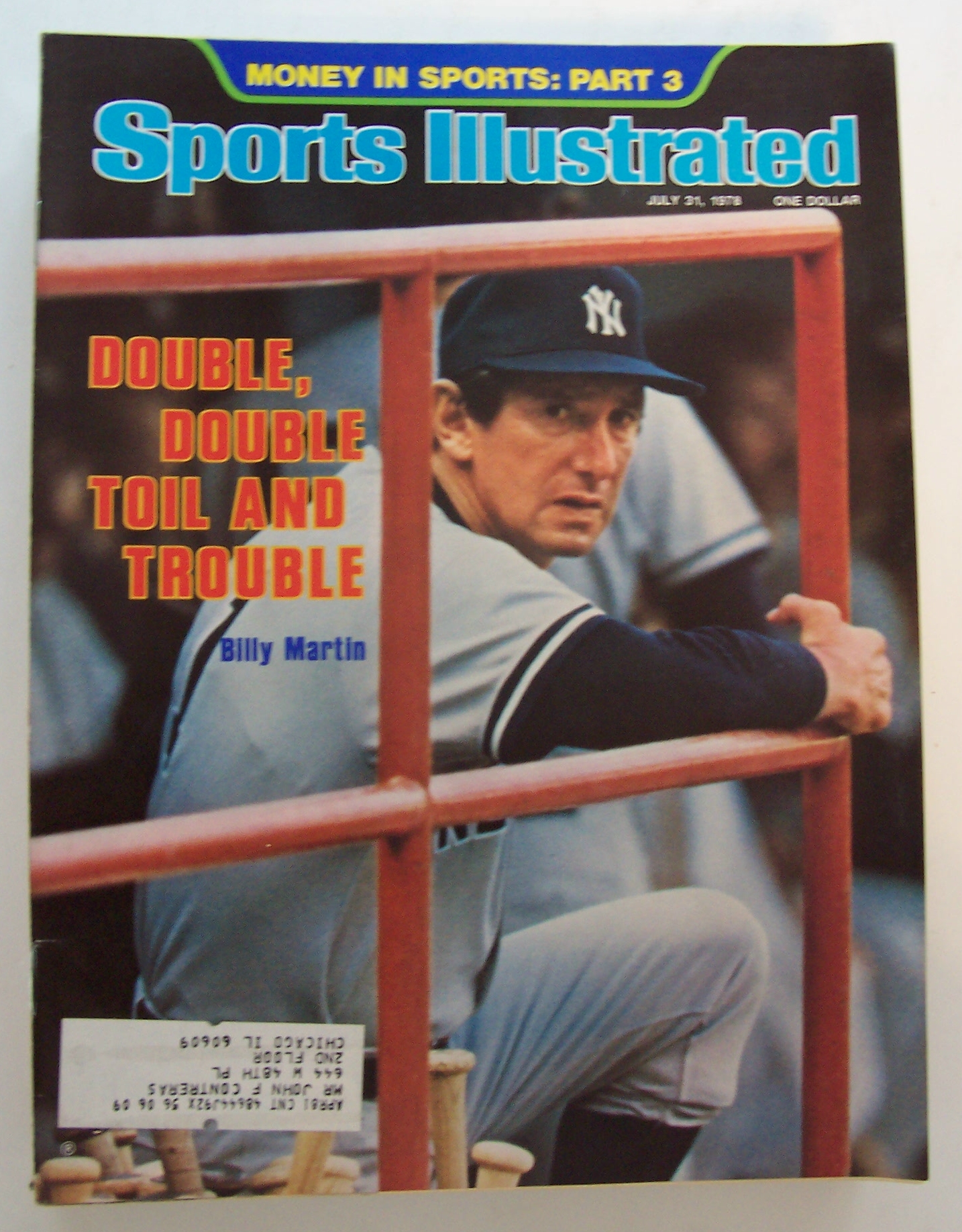 Sports Illustrated Magazine July 31, 1978 Billy Martin