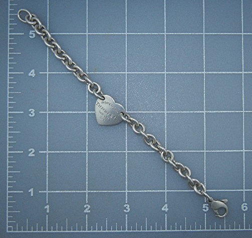 Tiffany & Co Sterling Silver Heart Bracelet